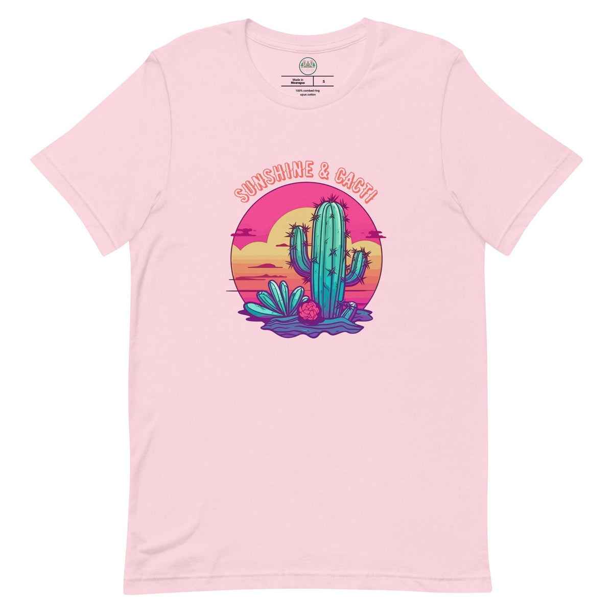 Sunshine & Cacti | Cactus Lovers | Desert Scene Tee | Unisex Nature T-Shirt | Sunshine Lovers