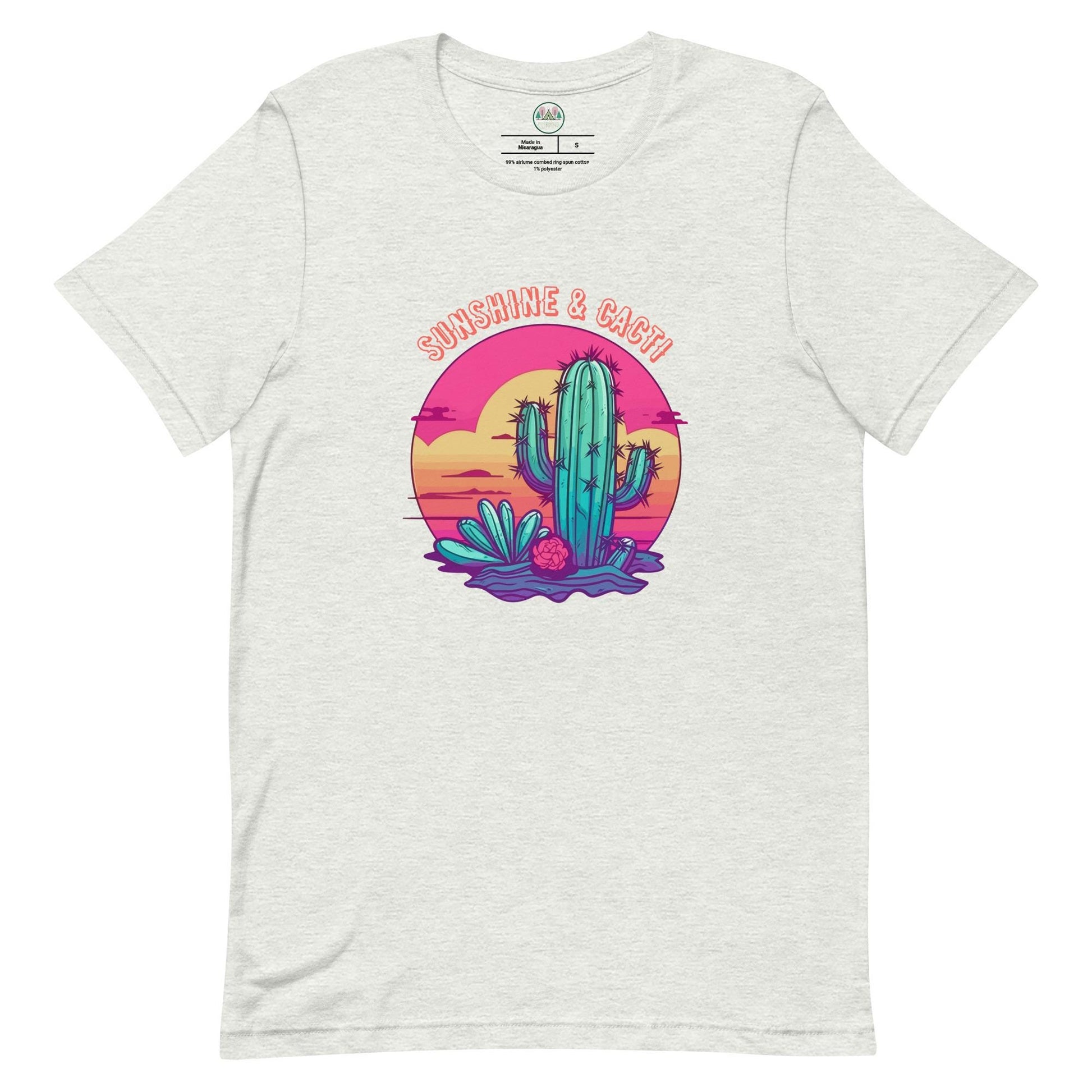 Sunshine & Cacti | Cactus Lovers | Desert Scene Tee | Unisex Nature T-Shirt | Sunshine Lovers