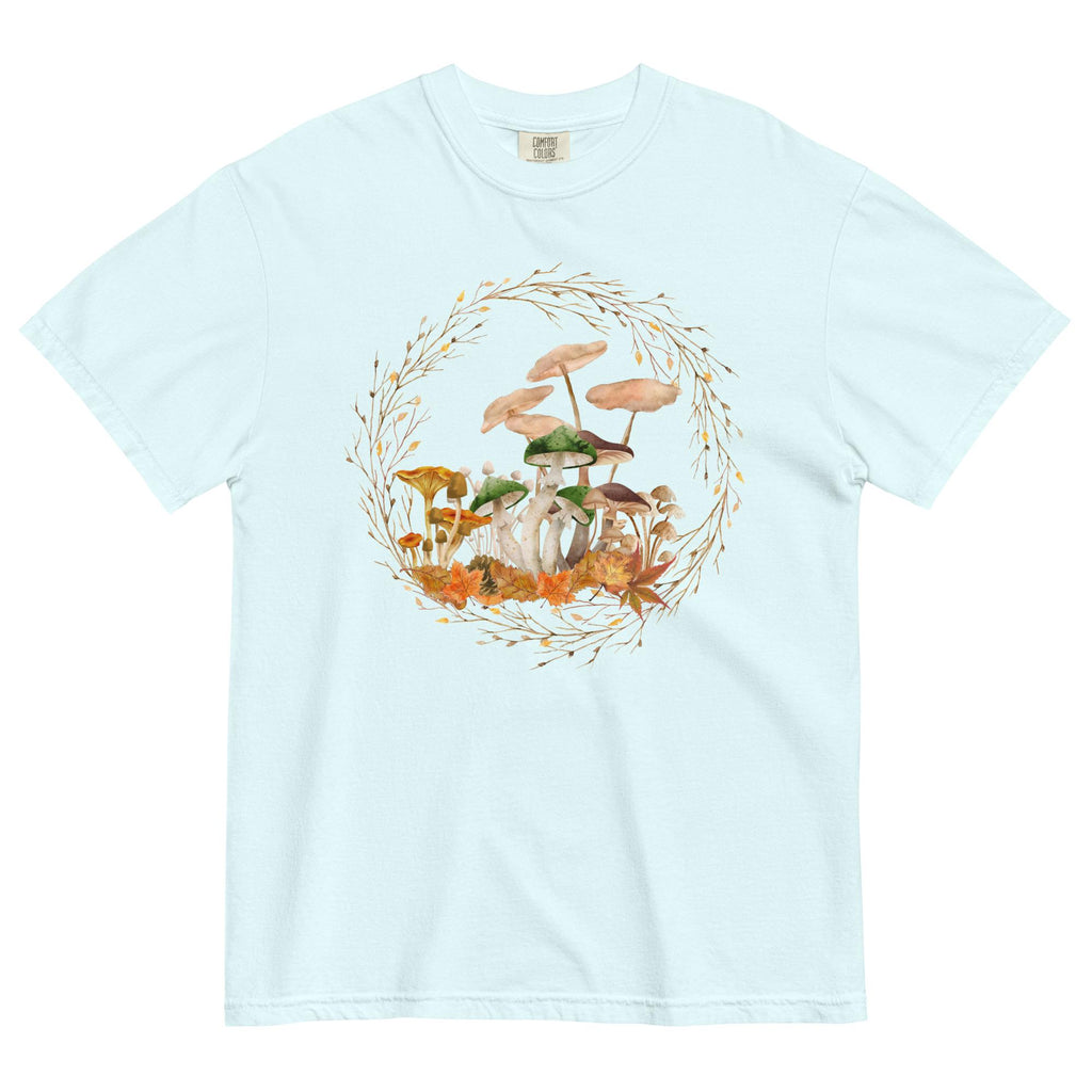 Autumn Fungi Shirt | Comfort Colors | Cottagecore Mushroom Lovers Tee | Boho Botanical T-Shirt | Fall Leaves and Cozy Colors Tee