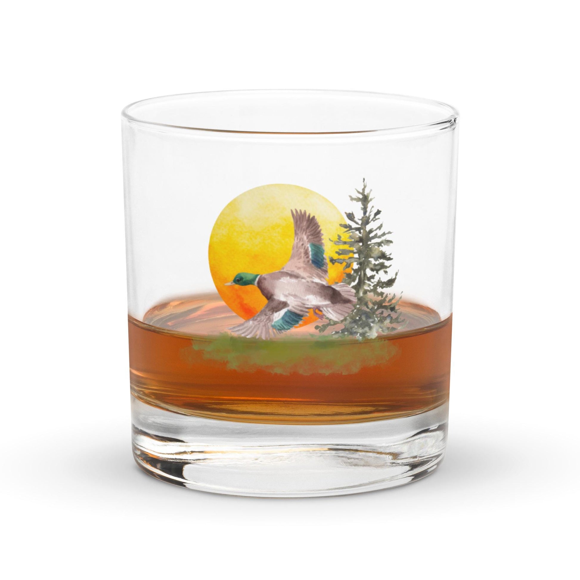 Mallard Duck | Rocks Glass | Cottagecore Glassware | Gift for Nature Lovers