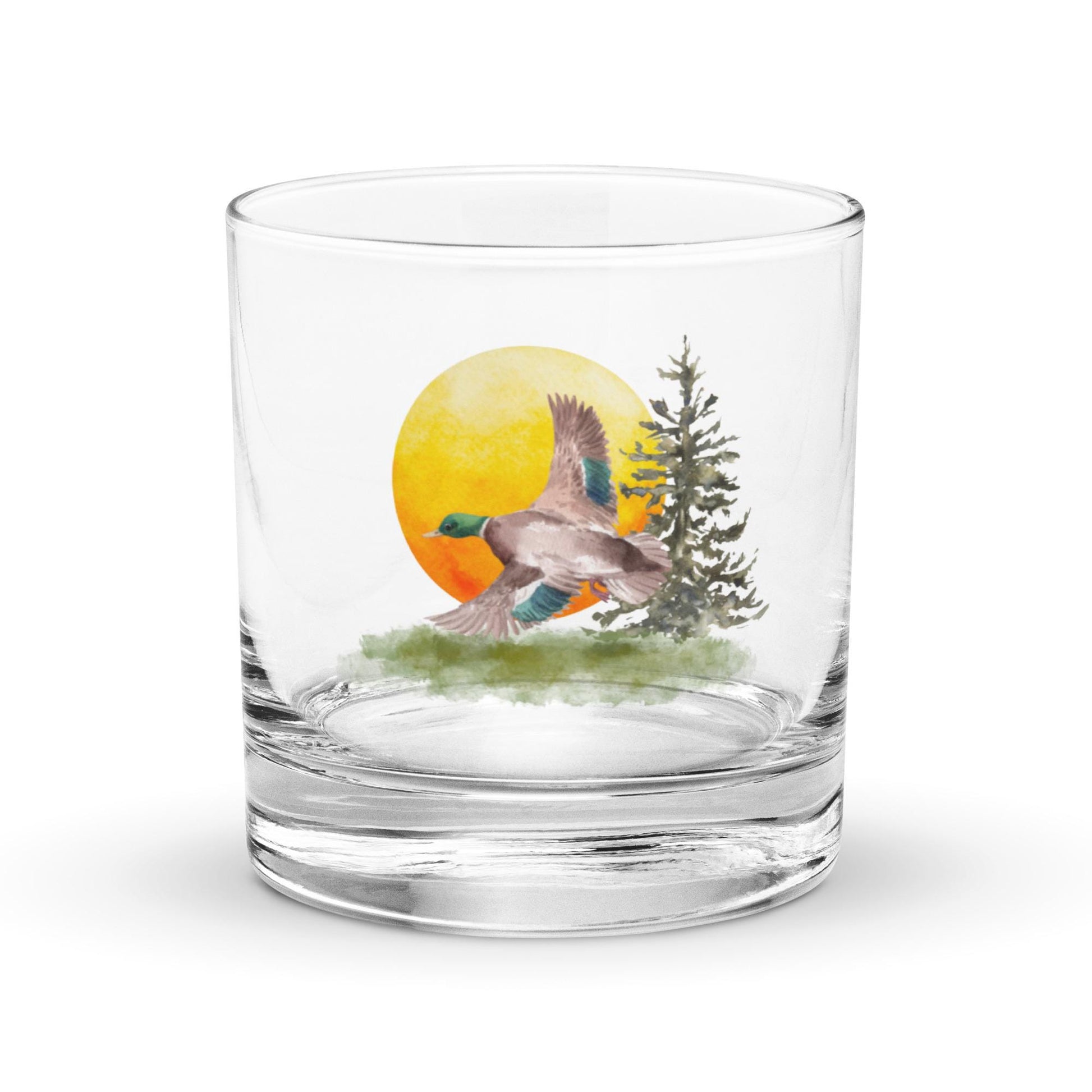 Mallard Duck | Rocks Glass | Cottagecore Glassware | Gift for Nature Lovers