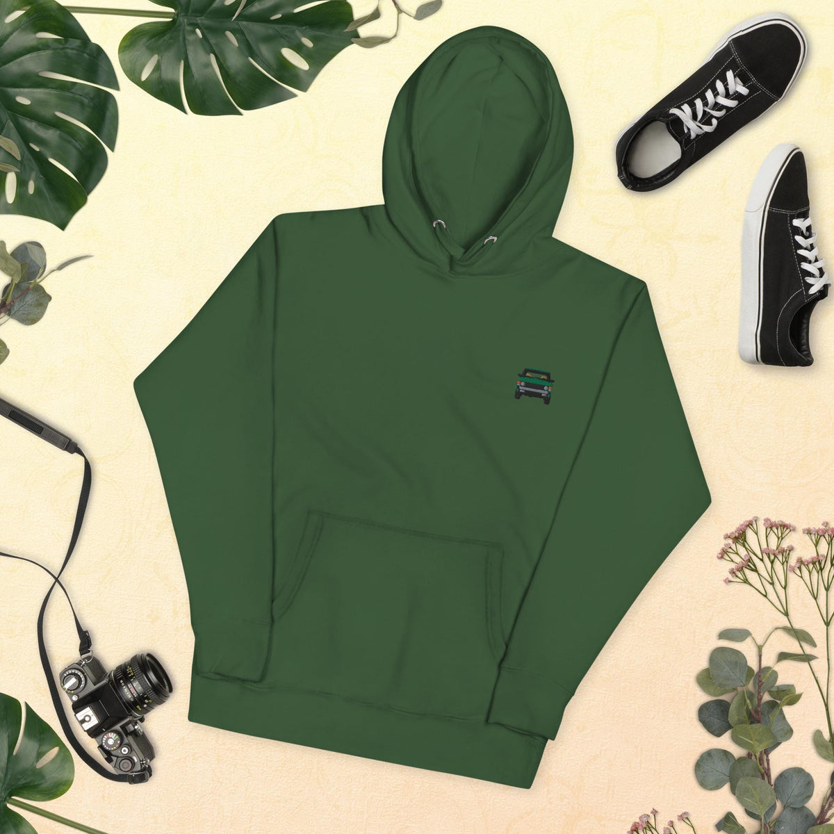 Embroidered Rover Hoodie | Range Rover Classic Pullover | Unisex Jacket for Vintage Car Enthusiasts & Fans