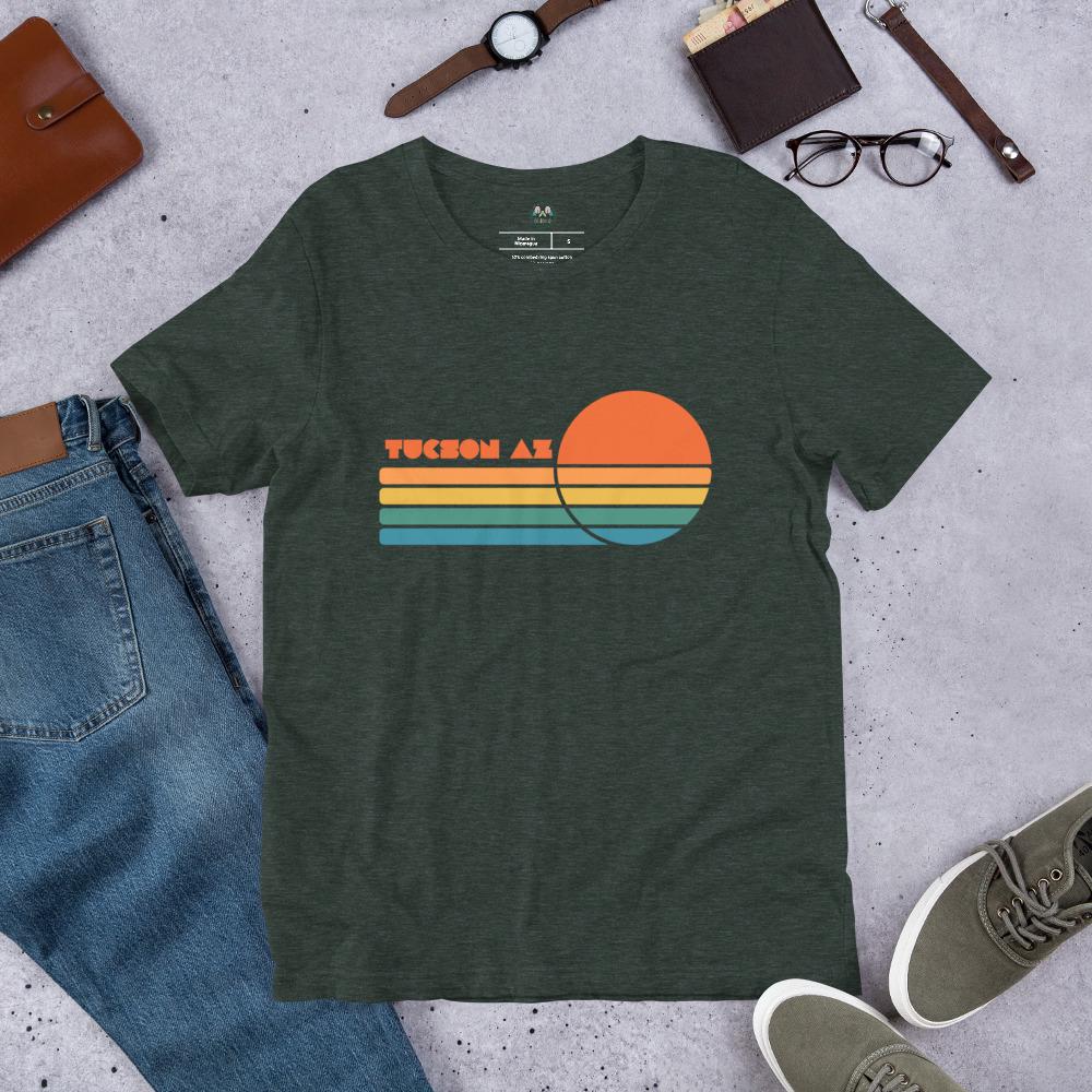 Tucson AZ Sun Tee | Unisex T-Shirt | Local Love Design | Sunshine Shirt | Gift For Arizona Lovers | Desert Love Apparel