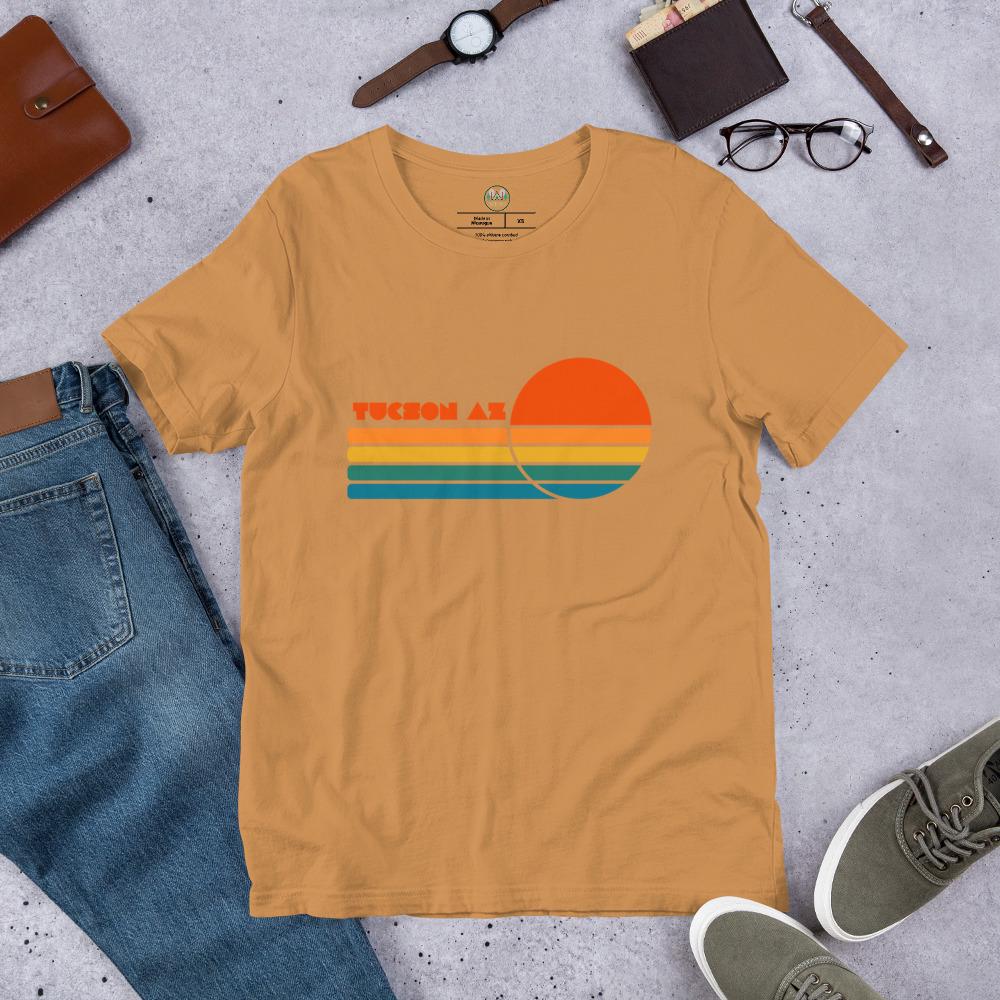 Tucson AZ Sun Tee | Unisex T-Shirt | Local Love Design | Sunshine Shirt | Gift For Arizona Lovers | Desert Love Apparel