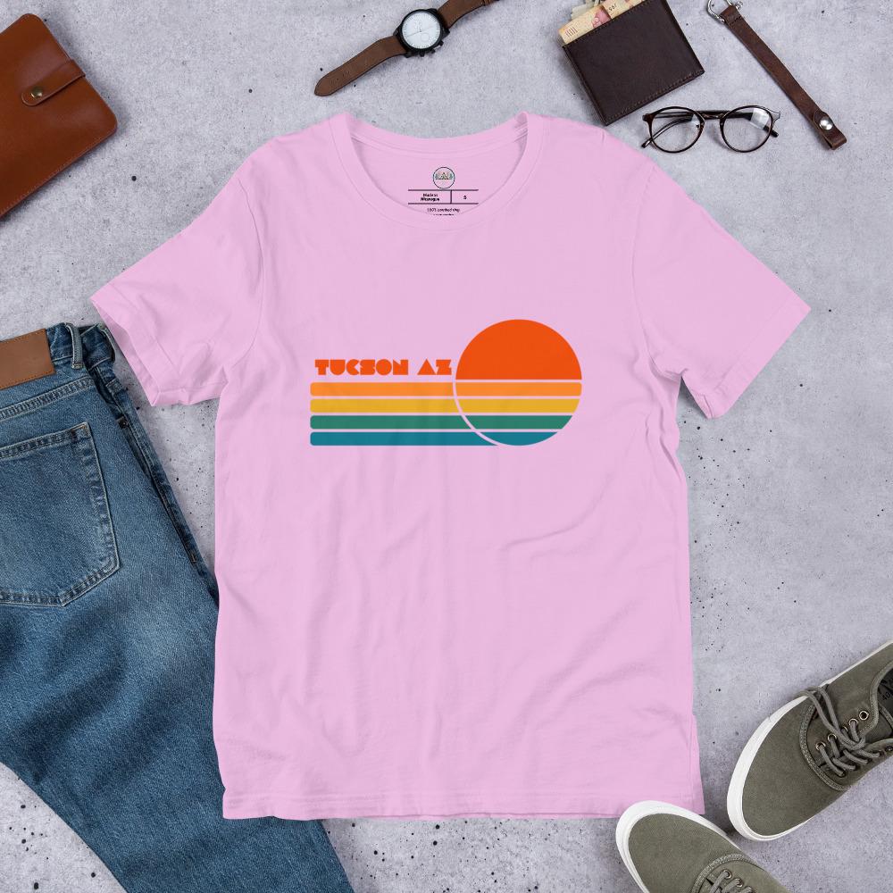 Tucson AZ Sun Tee | Unisex T-Shirt | Local Love Design | Sunshine Shirt | Gift For Arizona Lovers | Desert Love Apparel