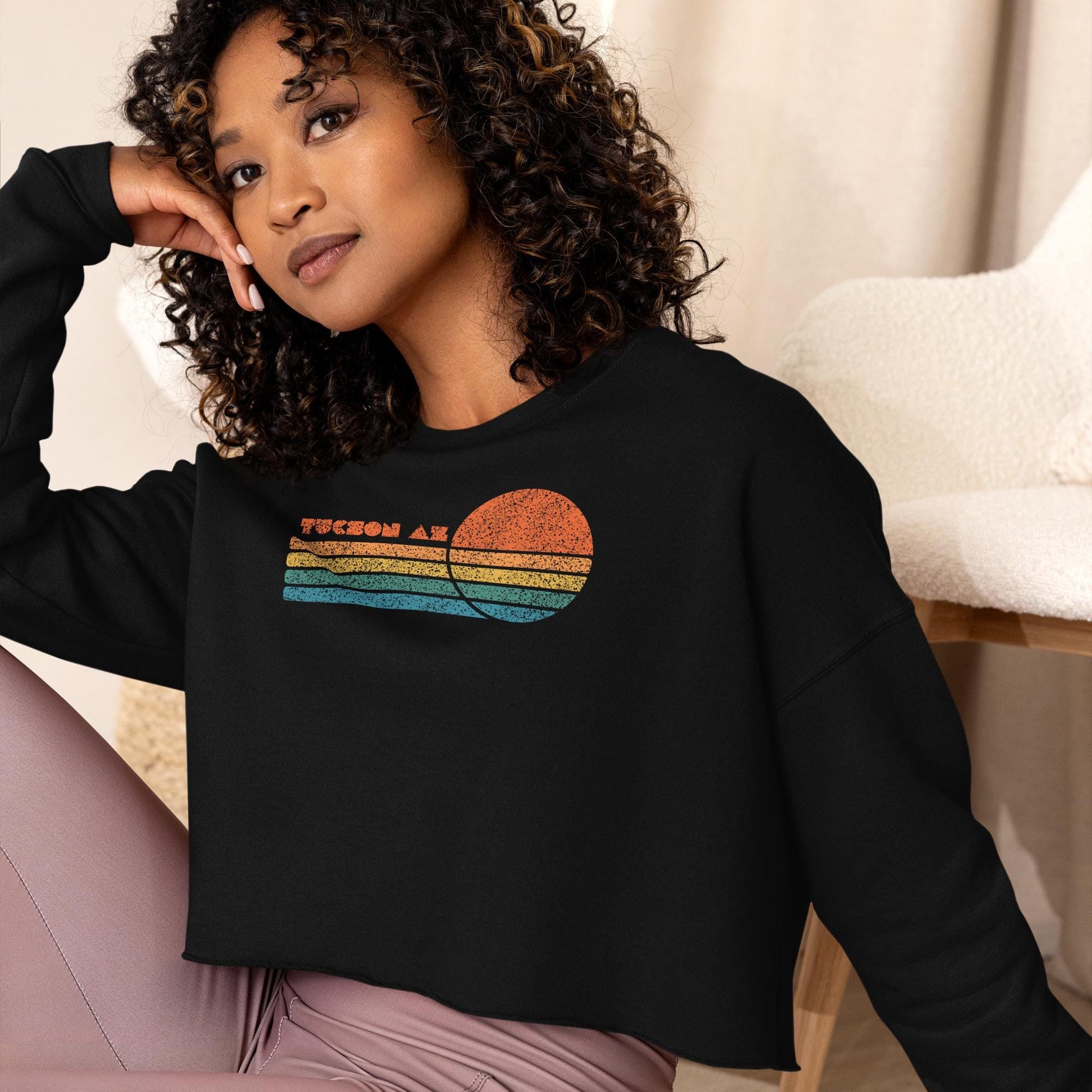 Tucson AZ Crop Sweatshirt | Local Love Design | Sunshine Sweatshirt