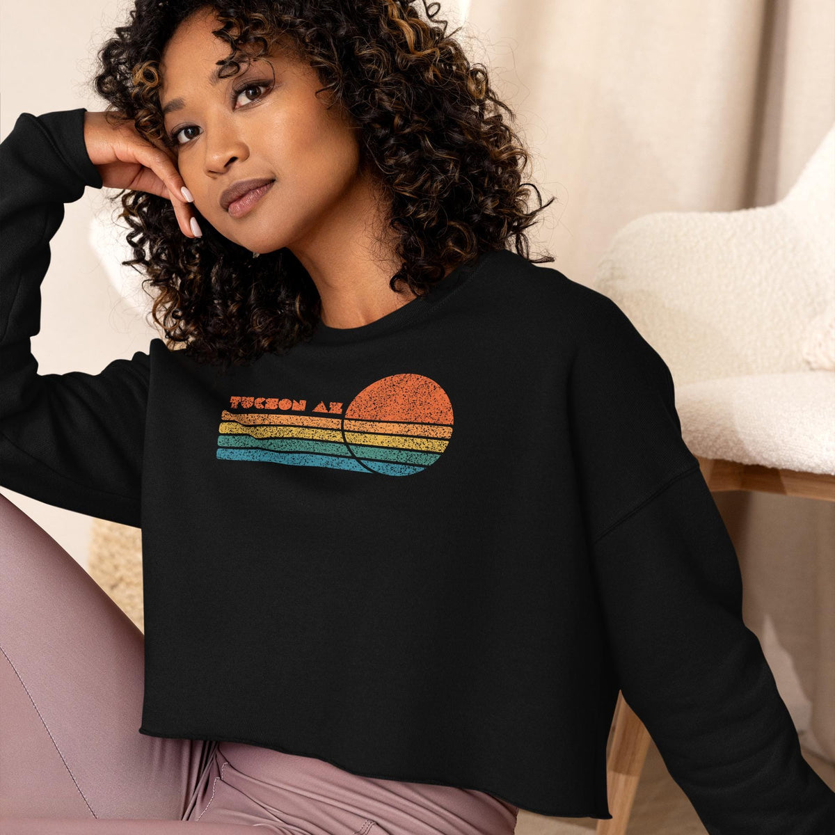 Tucson AZ Crop Sweatshirt | Local Love Design | Sunshine Sweatshirt