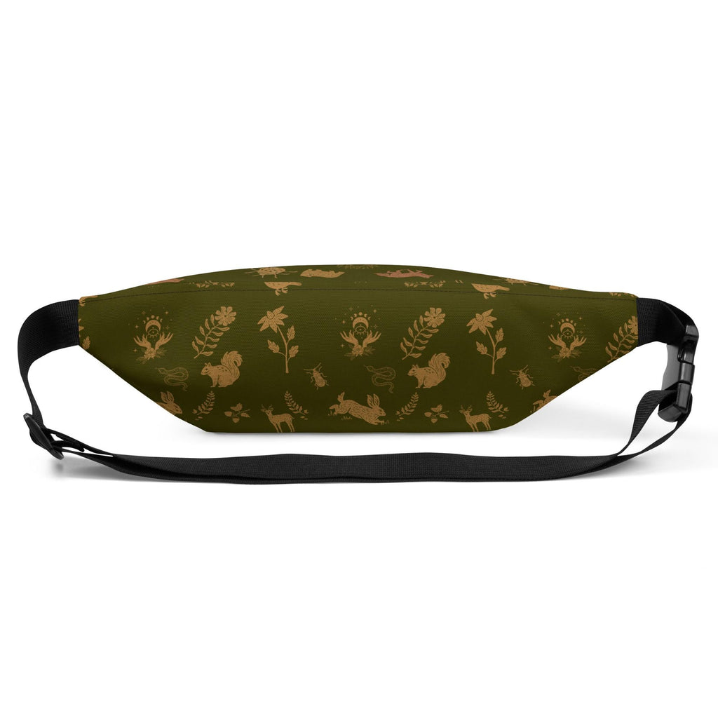 Cottagecore Boho Fanny Pack | Boho Animal Print | Moon Phase & Animals