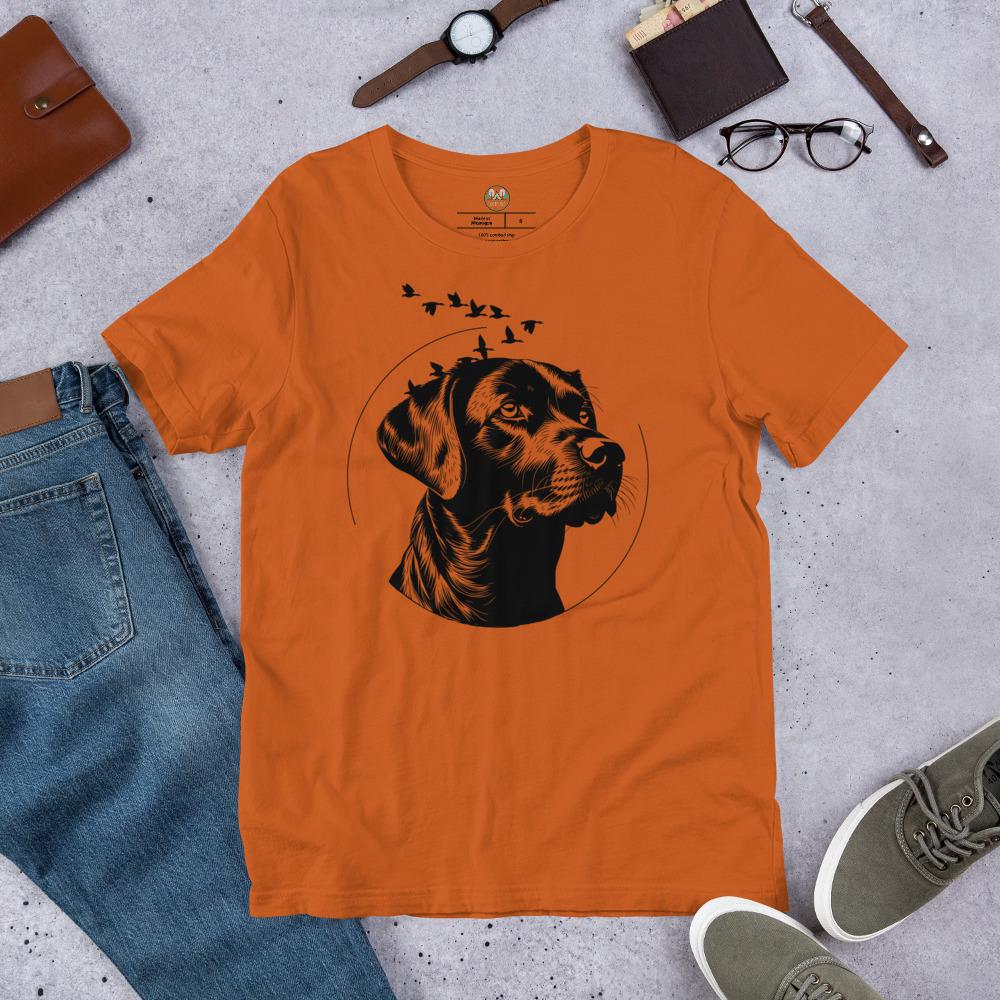 Black Lab Tee | Labrador & Ducks T-Shirt | Cottagecore Outdoors Apparel | Unisex Dog Shirt