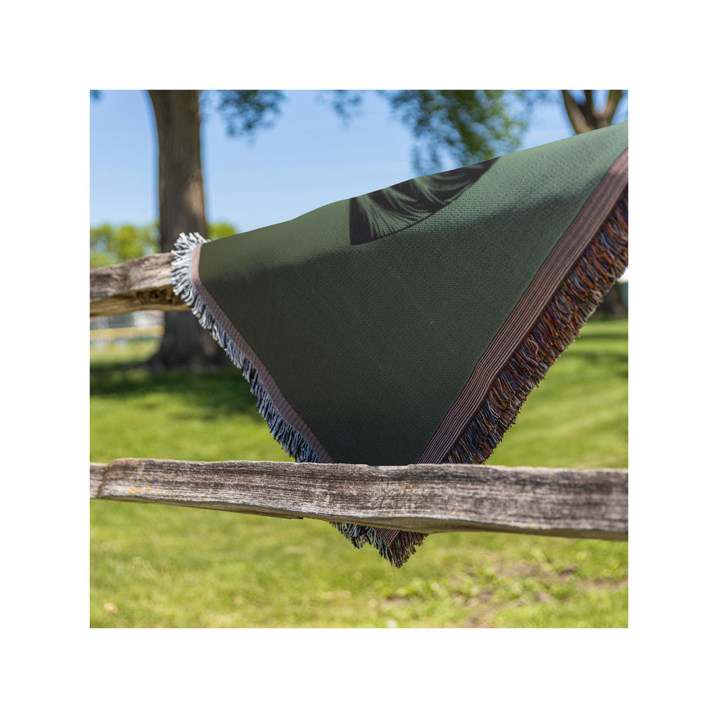 Black Lab Throw | Labrador Woven Blanket | Cottagecore Decor | Cozy Rustic Aesthetic | Dog Lover Gift