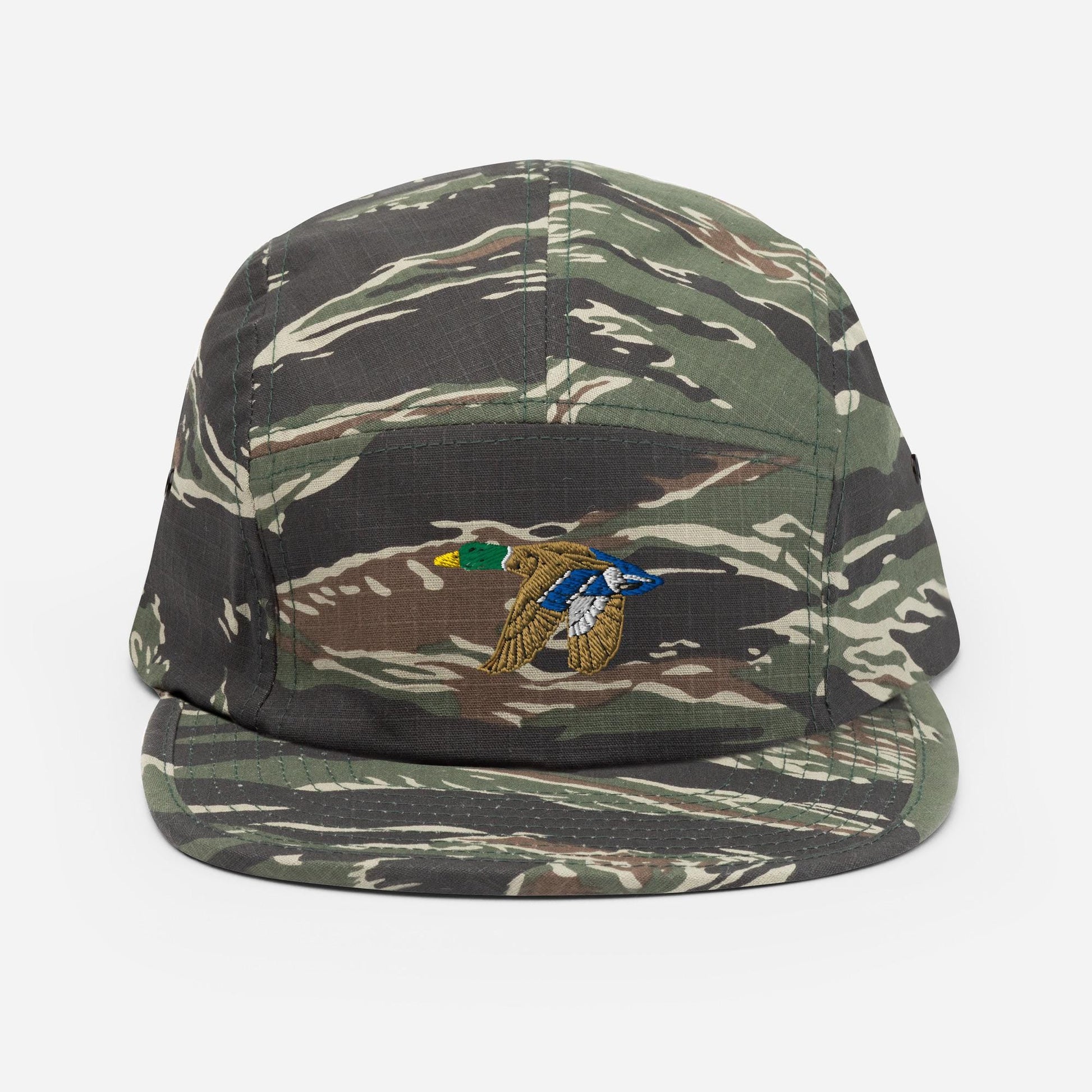 Mallard Duck Embroidered Hat | Nature-Inspired Five Panel Cap for Hikers and Campers | Cottagecore Duck Apparel Duck Lovers Gift