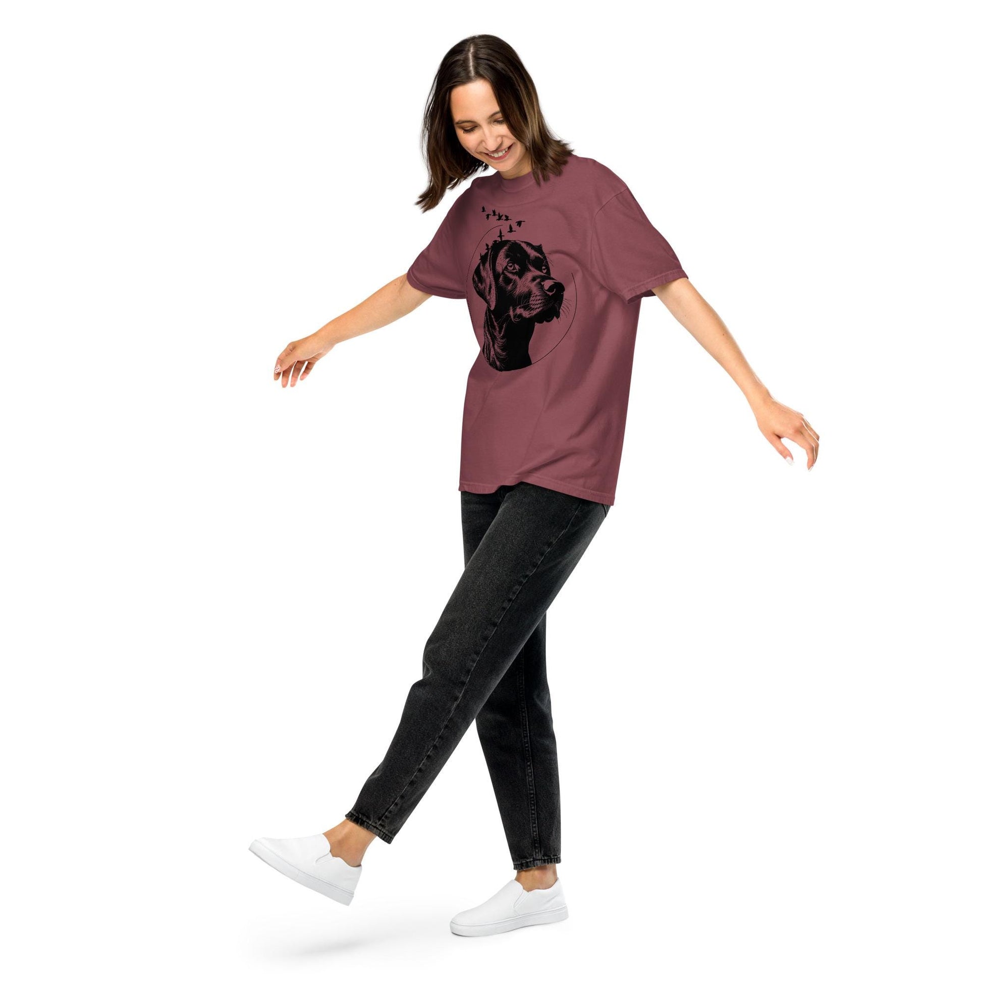 Black Lab Comfort Colors Tee | Labrador Lovers T-Shirt | Cottagecore Rustic Apparel & Ducks Design Shirt