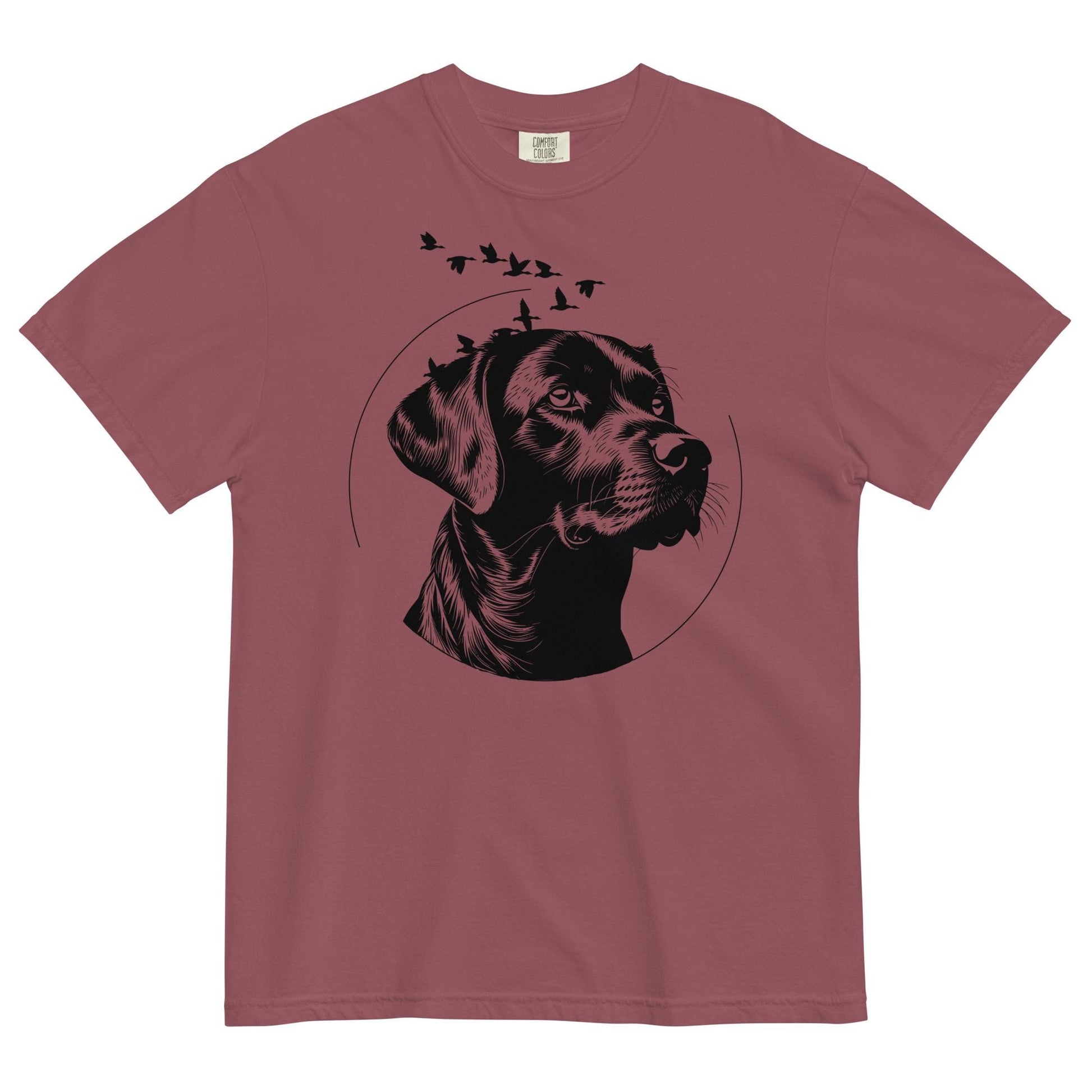 Black Lab Comfort Colors Tee | Labrador Lovers T-Shirt | Cottagecore Rustic Apparel & Ducks Design Shirt