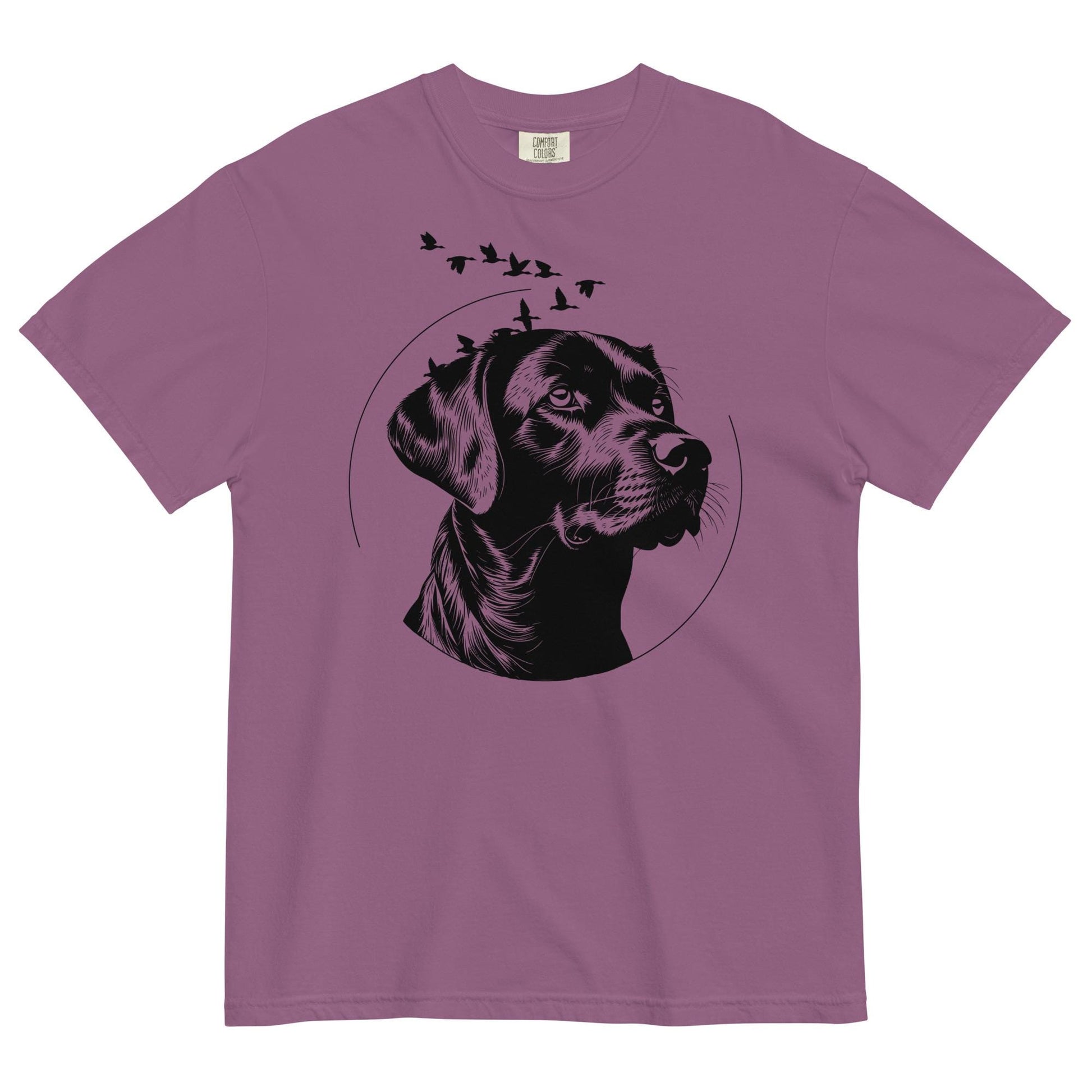 Black Lab Comfort Colors Tee | Labrador Lovers T-Shirt | Cottagecore Rustic Apparel & Ducks Design Shirt