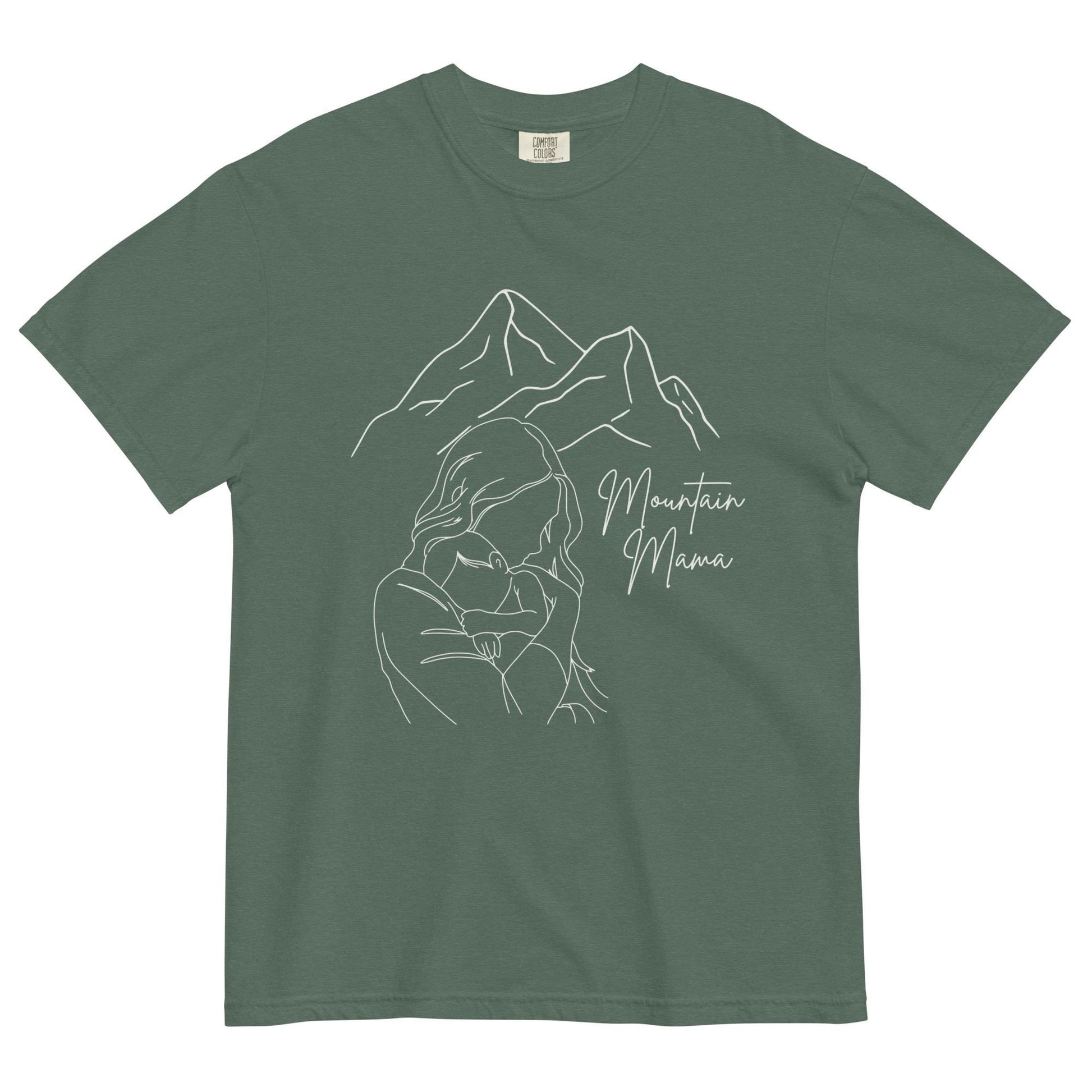 Mountain Mama Comfort Colors Tee | Motherhood Shirt for Nature Lovers & Mothers | Cute Eco-Friendly T-Shirt