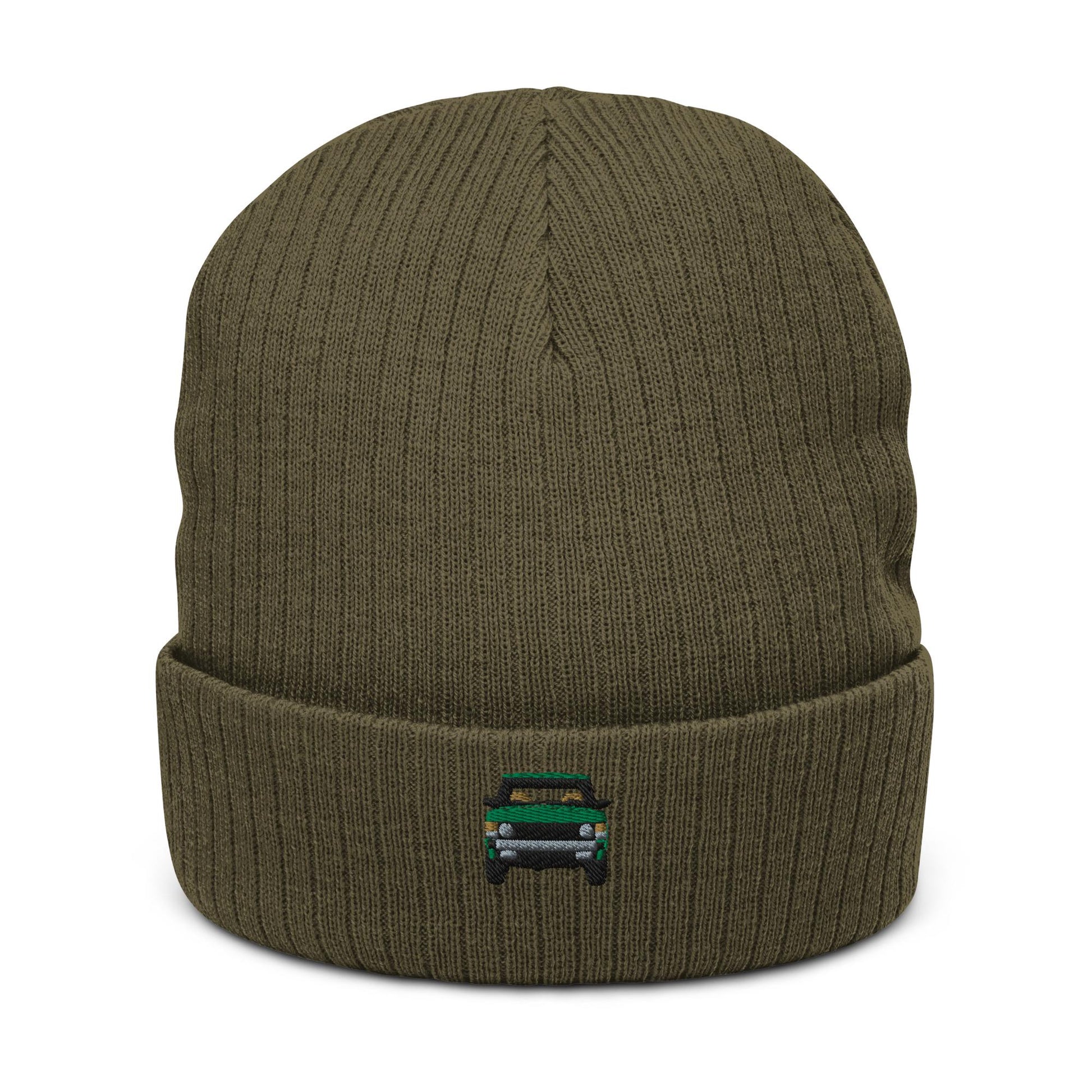 Range Rover Classic Ribbed Knit Beanie | Land Rover Gift | Cozy Winter Hat for Him & Her