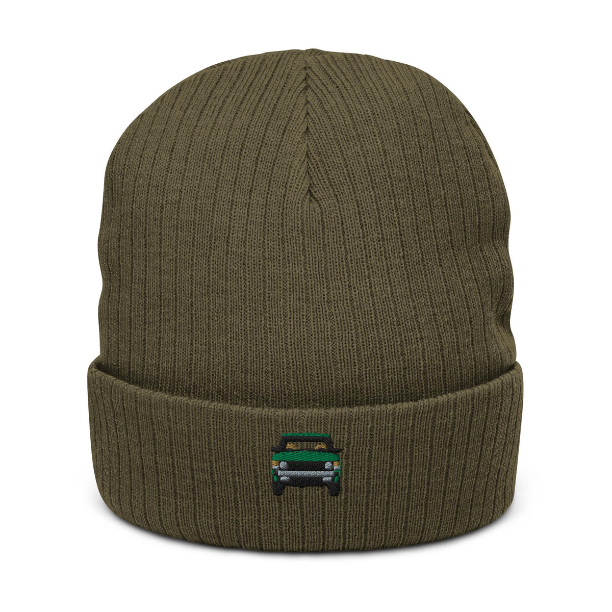 Range Rover Classic Ribbed Knit Beanie | Land Rover Gift | Cozy Winter Hat for Him & Her