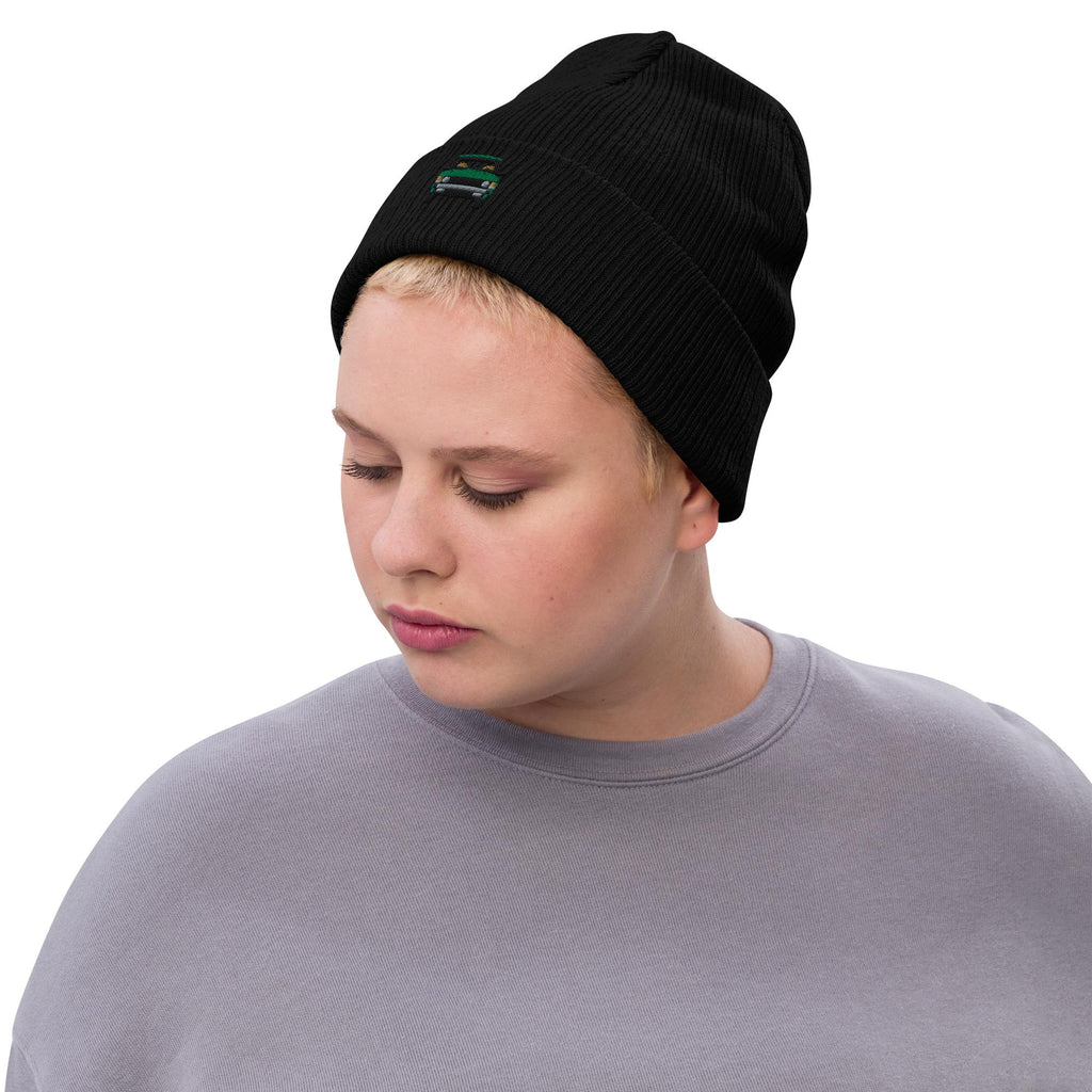 Range Rover Classic Ribbed Knit Beanie | Land Rover Gift | Cozy Winter Hat for Him & Her