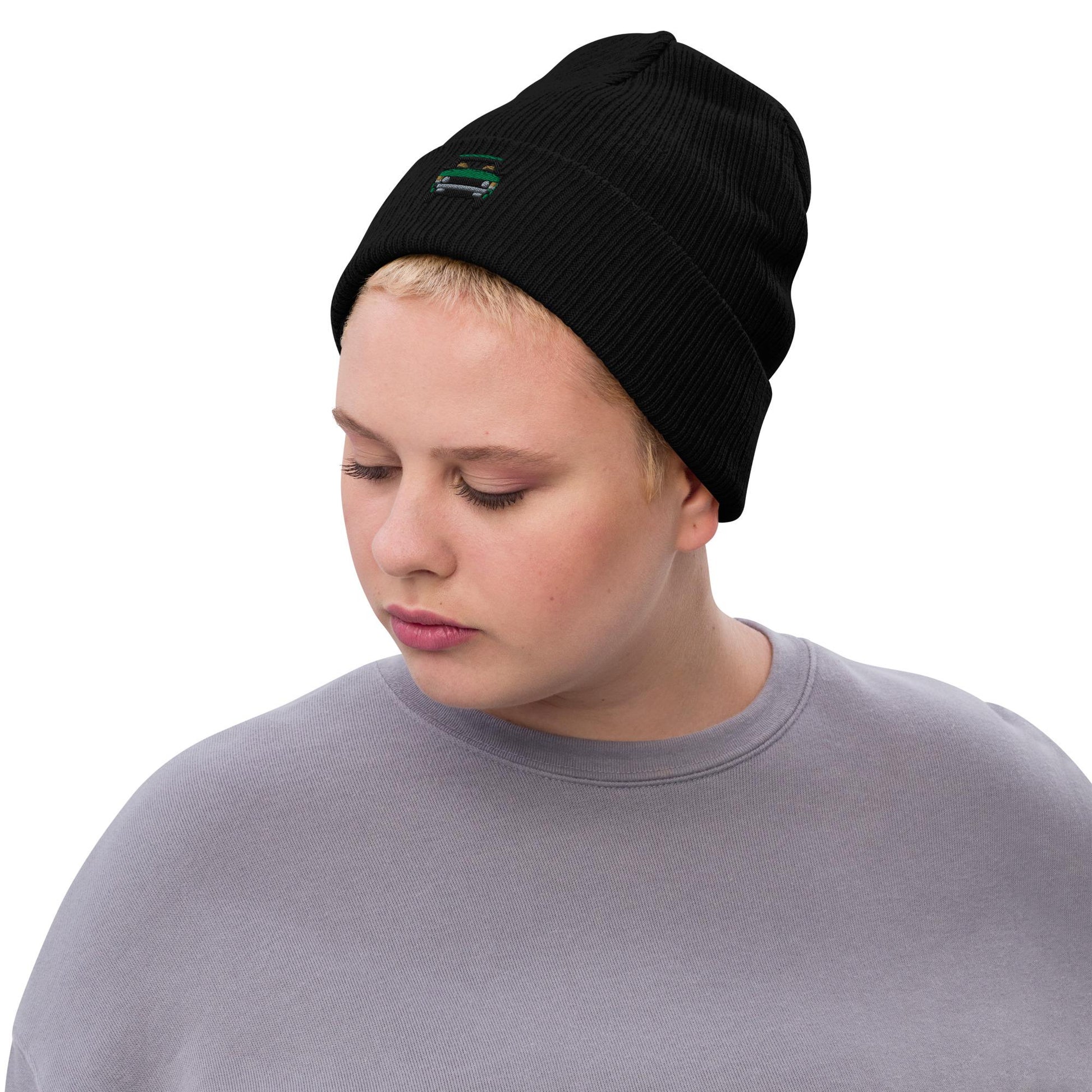 Range Rover Classic Ribbed Knit Beanie | Land Rover Gift | Cozy Winter Hat for Him & Her