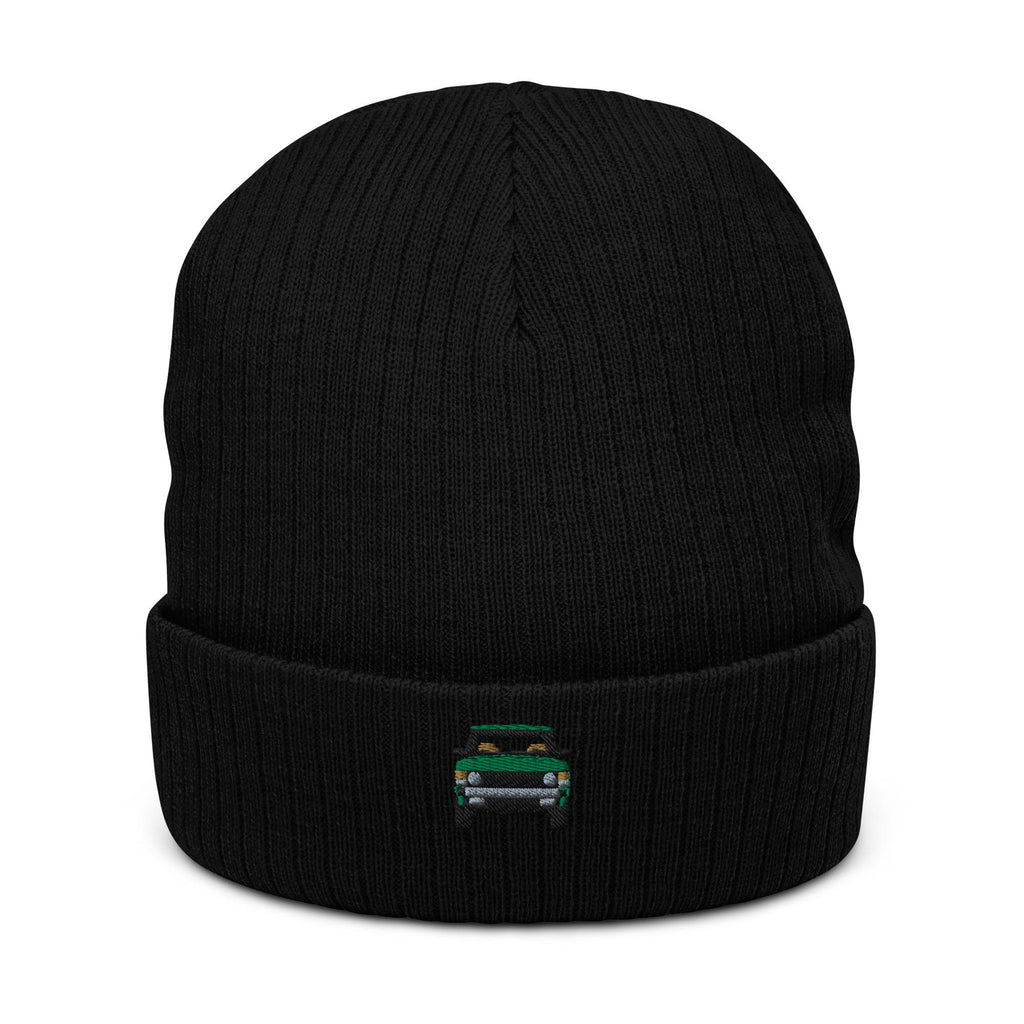 Range Rover Classic Ribbed Knit Beanie | Land Rover Gift | Cozy Winter Hat for Him & Her