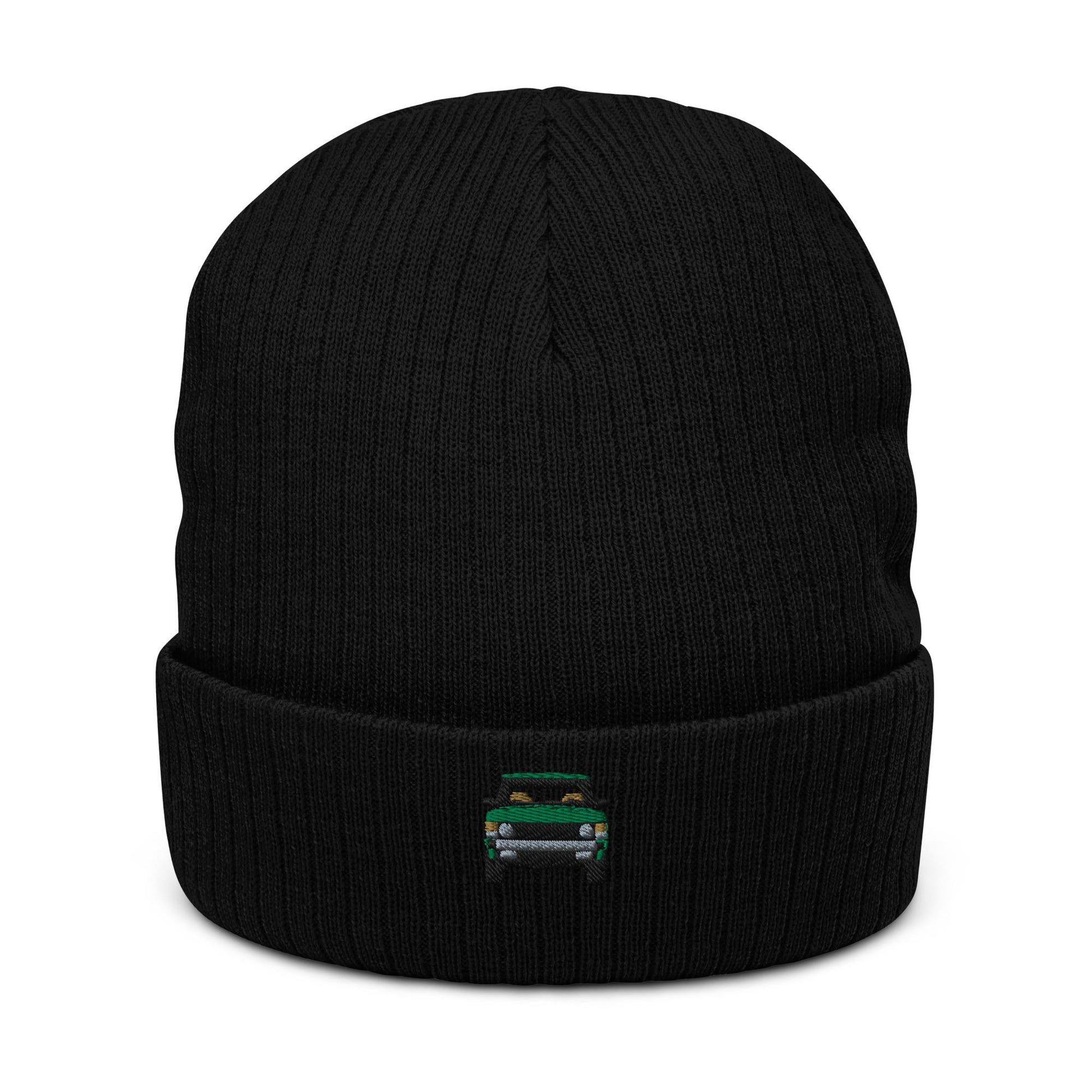 Range Rover Classic Ribbed Knit Beanie | Land Rover Gift | Cozy Winter Hat for Him & Her