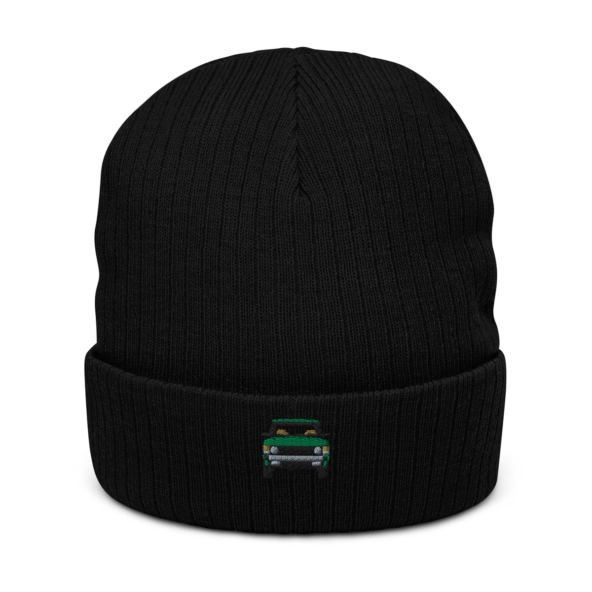 Range Rover Classic Ribbed Knit Beanie | Land Rover Gift | Cozy Winter Hat for Him & Her