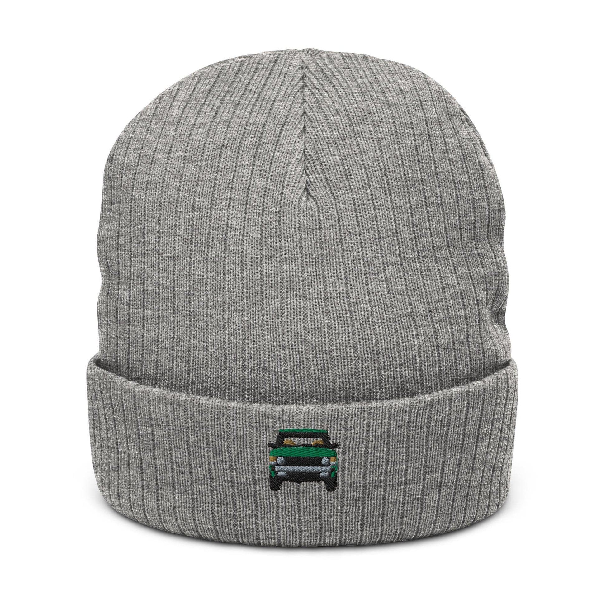 Range Rover Classic Ribbed Knit Beanie | Land Rover Gift | Cozy Winter Hat for Him & Her