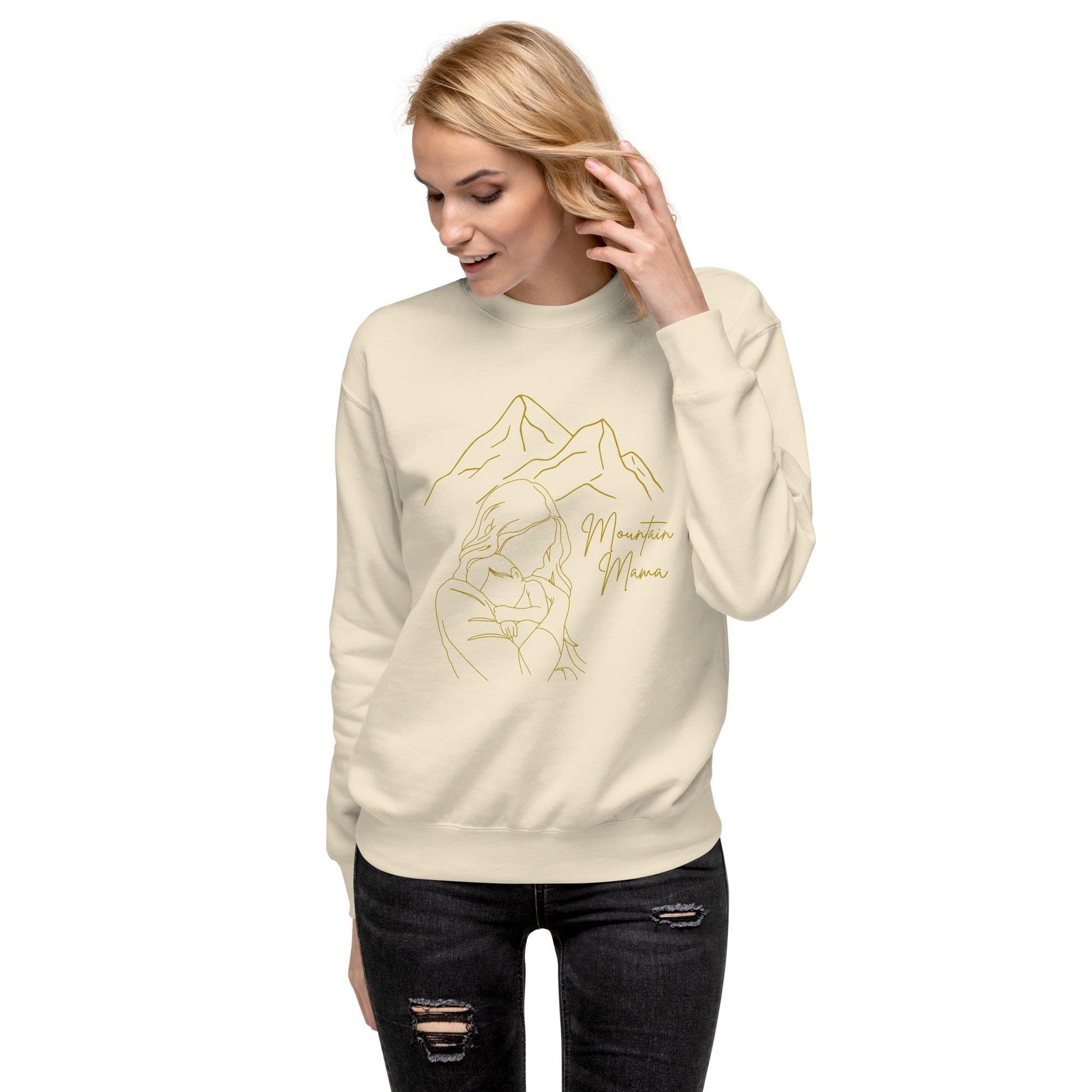 Mountain Mama Sweatshirt | Cozy Motherhood Shirt for Nature Lovers & Moms | Perfect Gift for Mothers