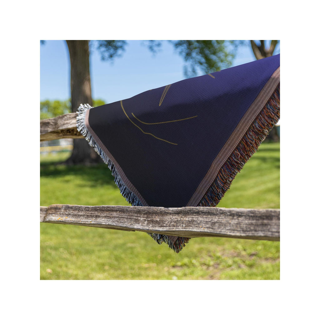 Mountain Mama Woven Blanket | Cozy Moon Blanket for Mama and Baby | Unique Motherhood Gift & Home Decor