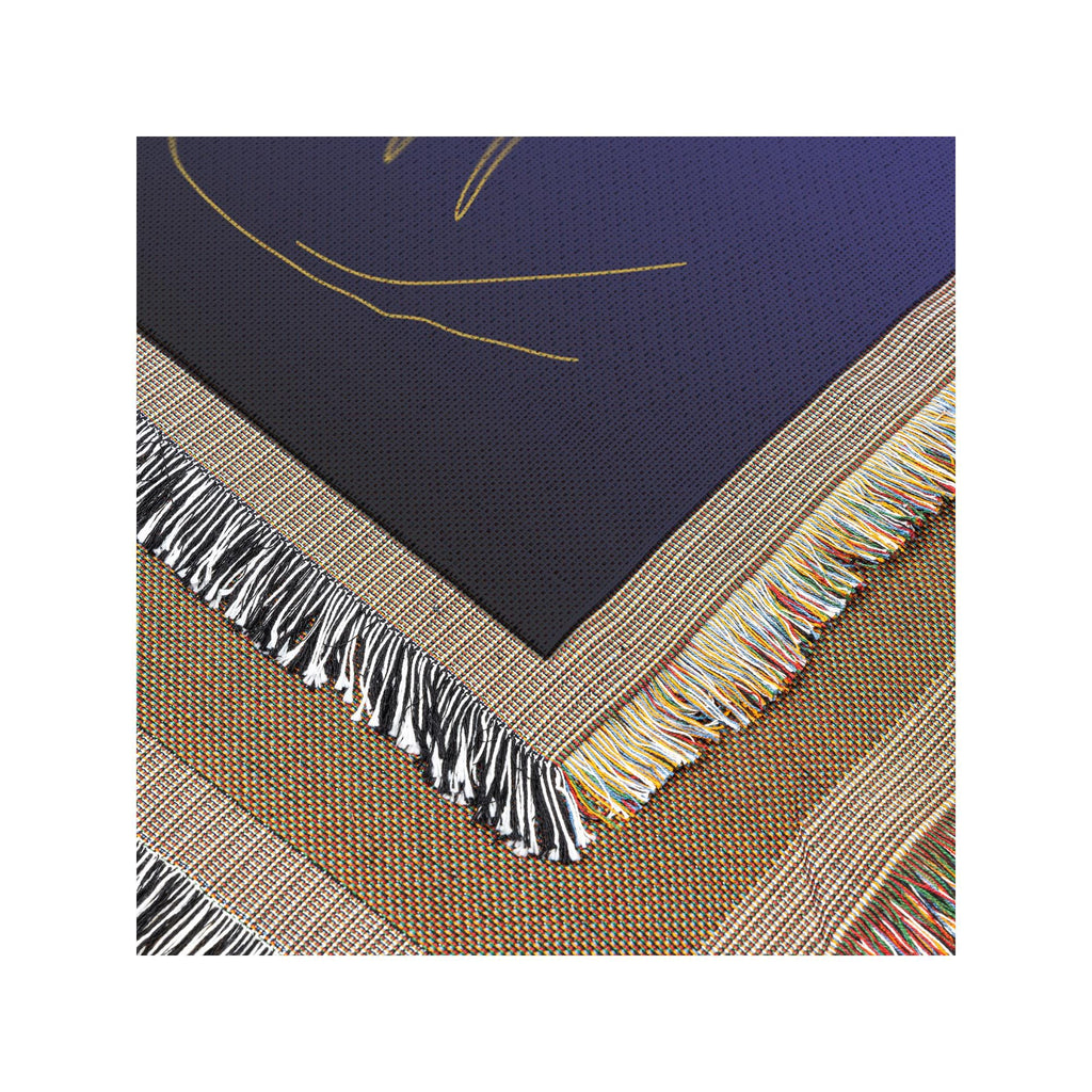 Mountain Mama Woven Blanket | Cozy Moon Blanket for Mama and Baby | Unique Motherhood Gift & Home Decor