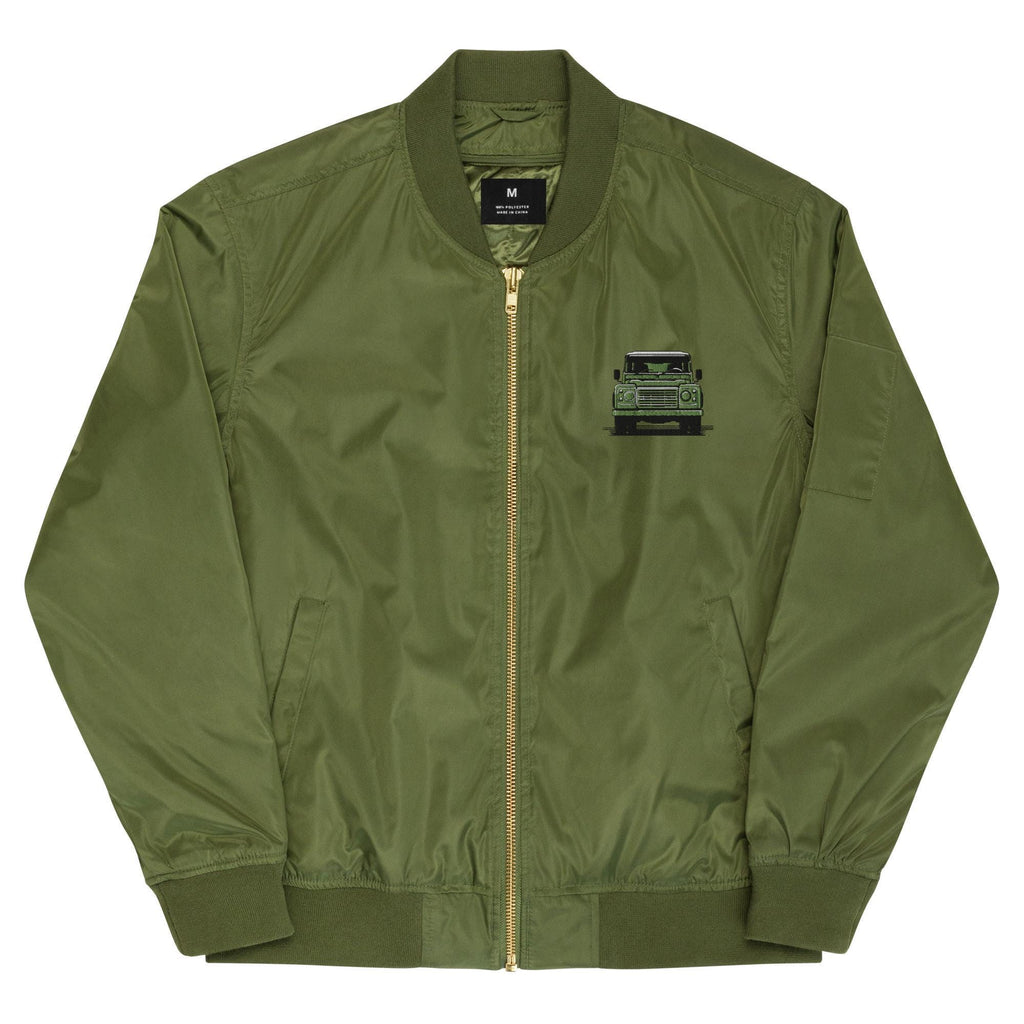 Land Rover Embroidered Bomber Jacket | Unisex Premium Recycled Jacket | Series Rover Fashion Outerwear & Gifts