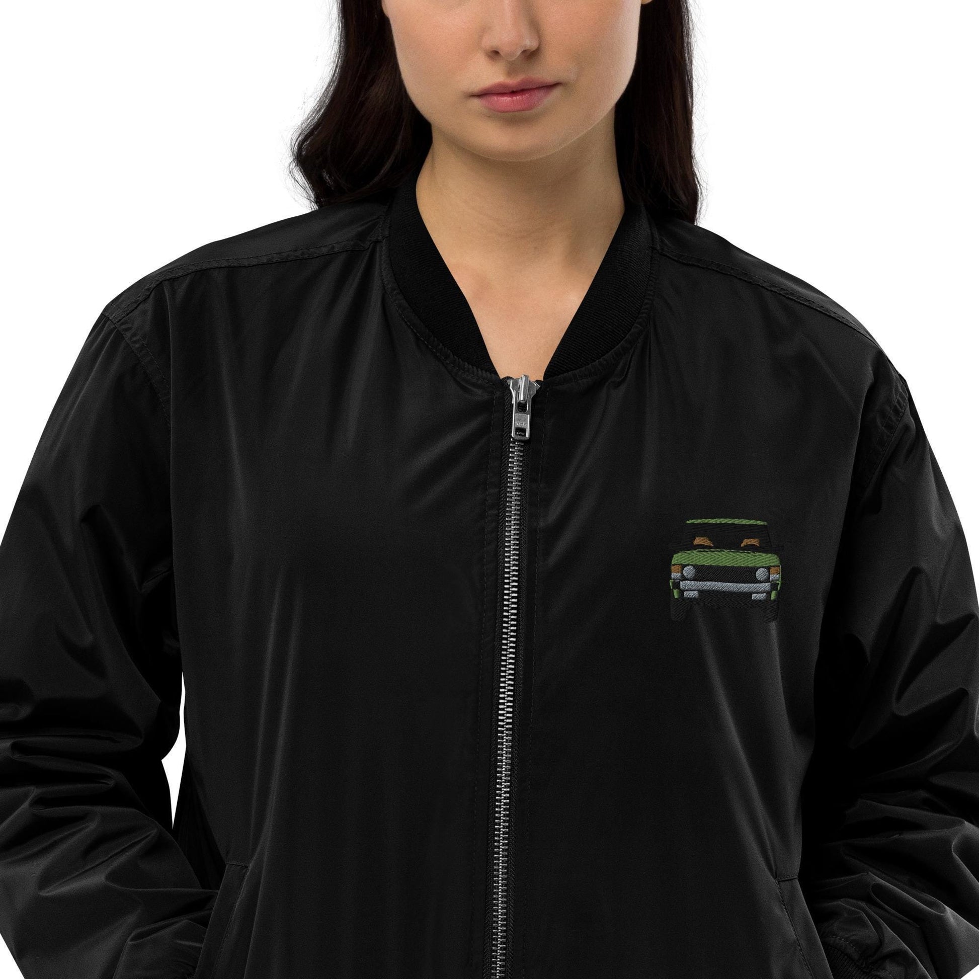 Bomber Jacket | Embroidered Range Rover Classic | Premium Recycled Land Rover Jacket | Stylish & Eco-Friendly Outerwear