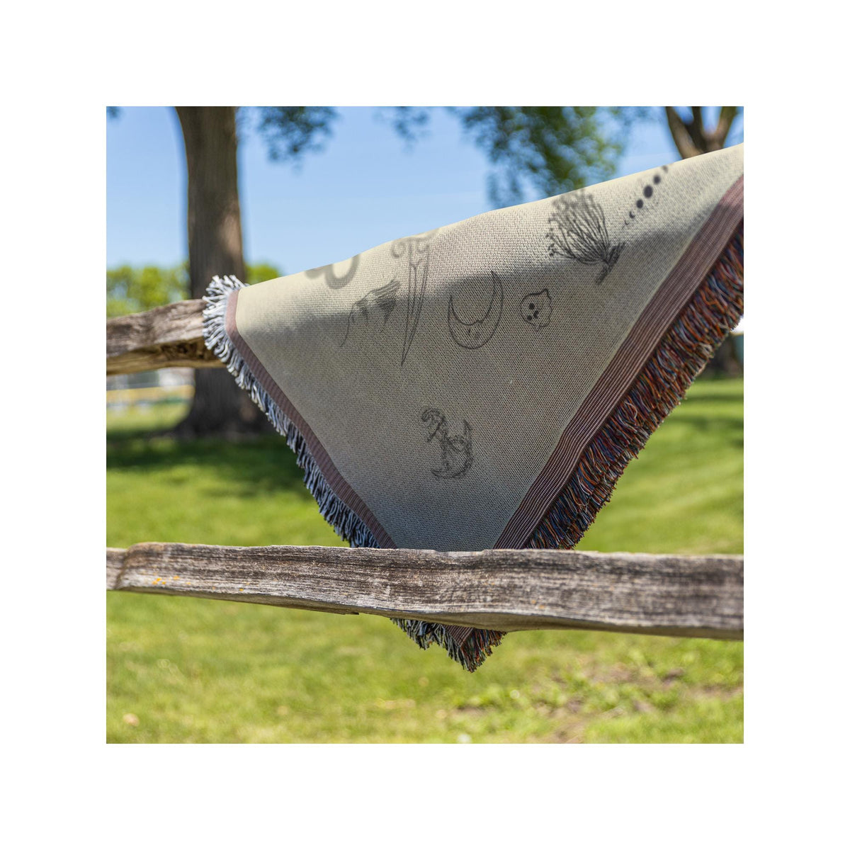 Tattoo Flash Blanket | Alternative Woven Throw | Edgy Home Decor | Tattoo Culture Design