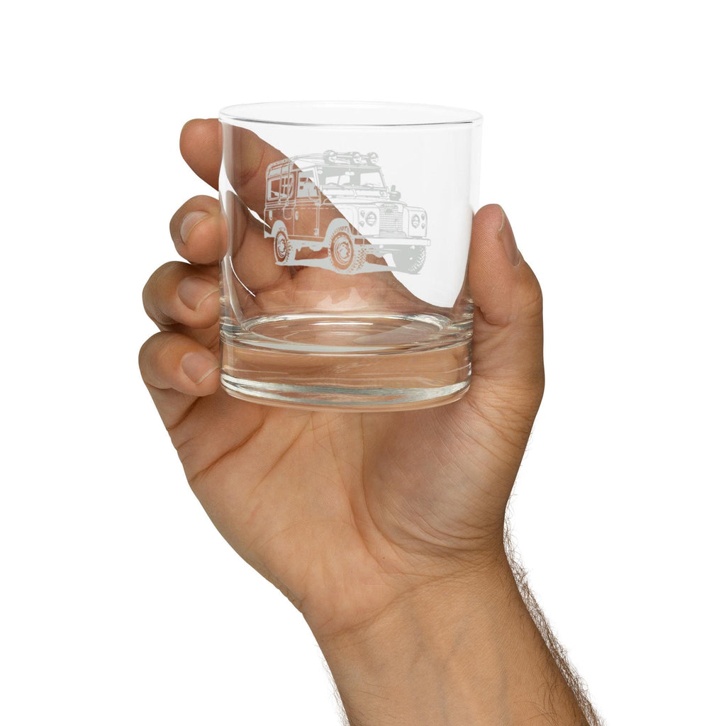 Series Rover Rocks Glass | Vintage Car Barware | Rover Lovers Drinkware | Unique Whisky Glass