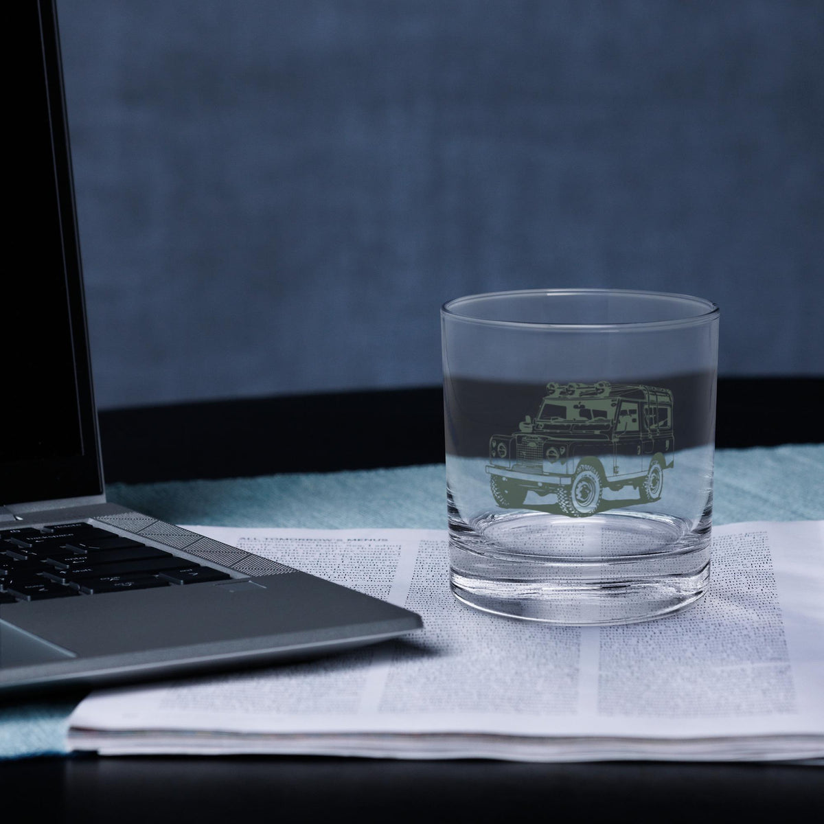 Series Rover Rocks Glass | Vintage Car Barware | Rover Lovers Drinkware | Unique Whisky Glass