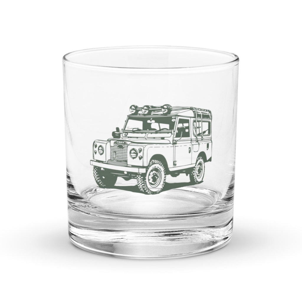 Series Rover Rocks Glass | Vintage Car Barware | Rover Lovers Drinkware | Unique Whisky Glass