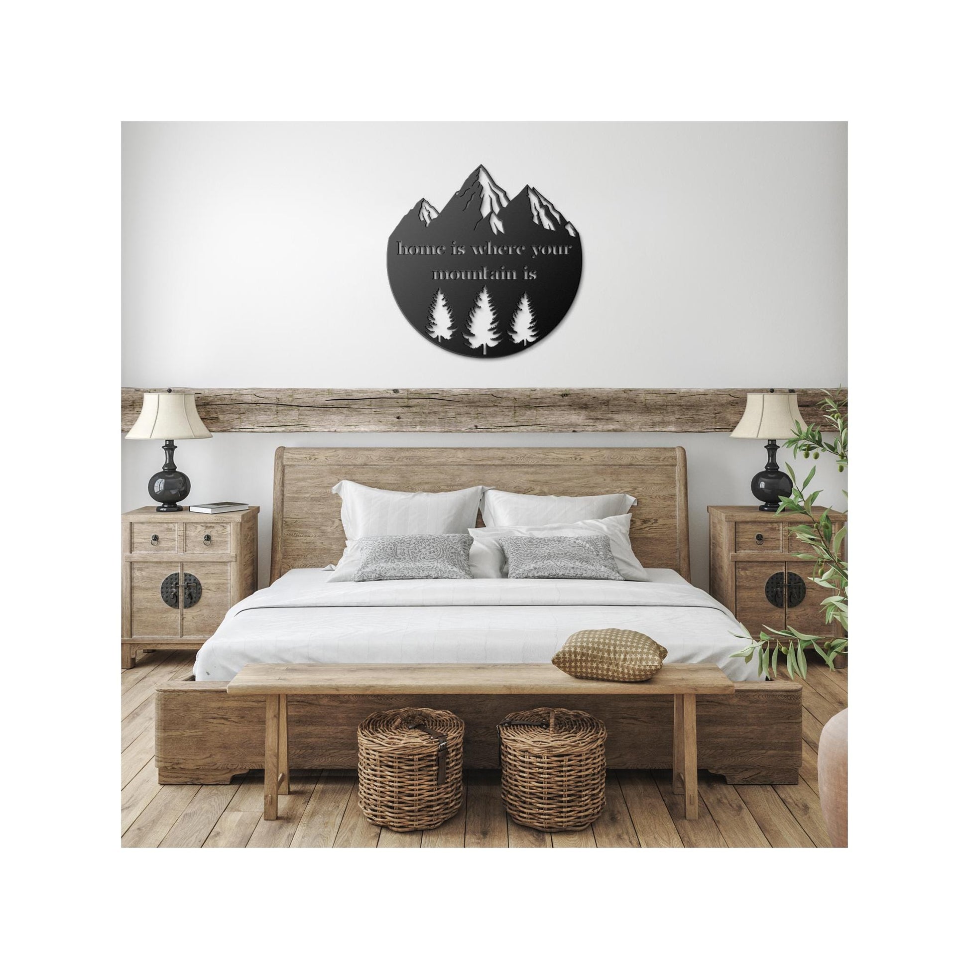 Luxury Metal Sign for Indoor or Outdoor Art | Mountain Lovers Decor | Beautiful Nature Lover's Gift