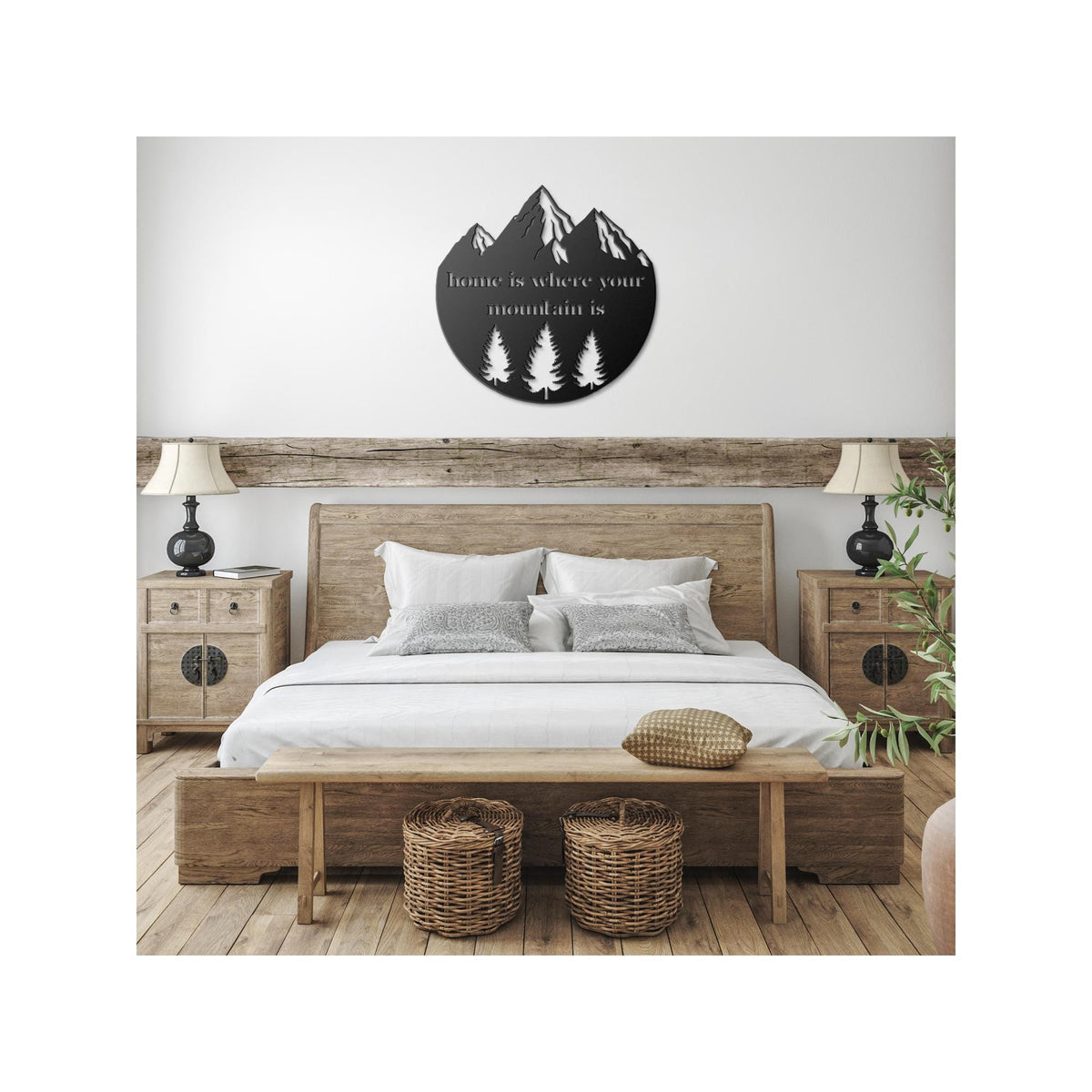 Luxury Metal Sign for Indoor or Outdoor Art | Mountain Lovers Decor | Beautiful Nature Lover's Gift