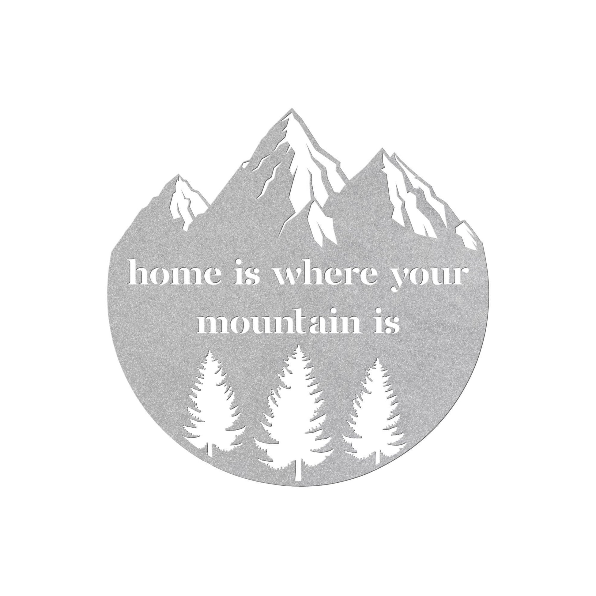 Luxury Metal Sign for Indoor or Outdoor Art | Mountain Lovers Decor | Beautiful Nature Lover's Gift