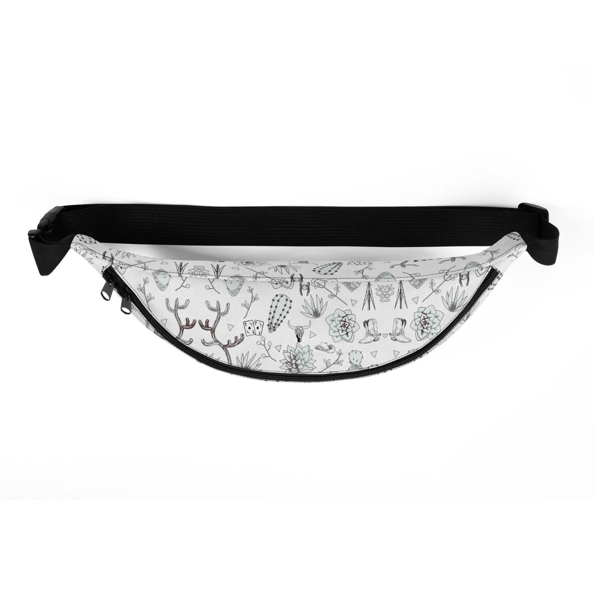 Cactus and Cowboys Fanny Pack | Western Boho Design | Fun Cactus Style for Festivals & Everyday Use, Great Gift Idea