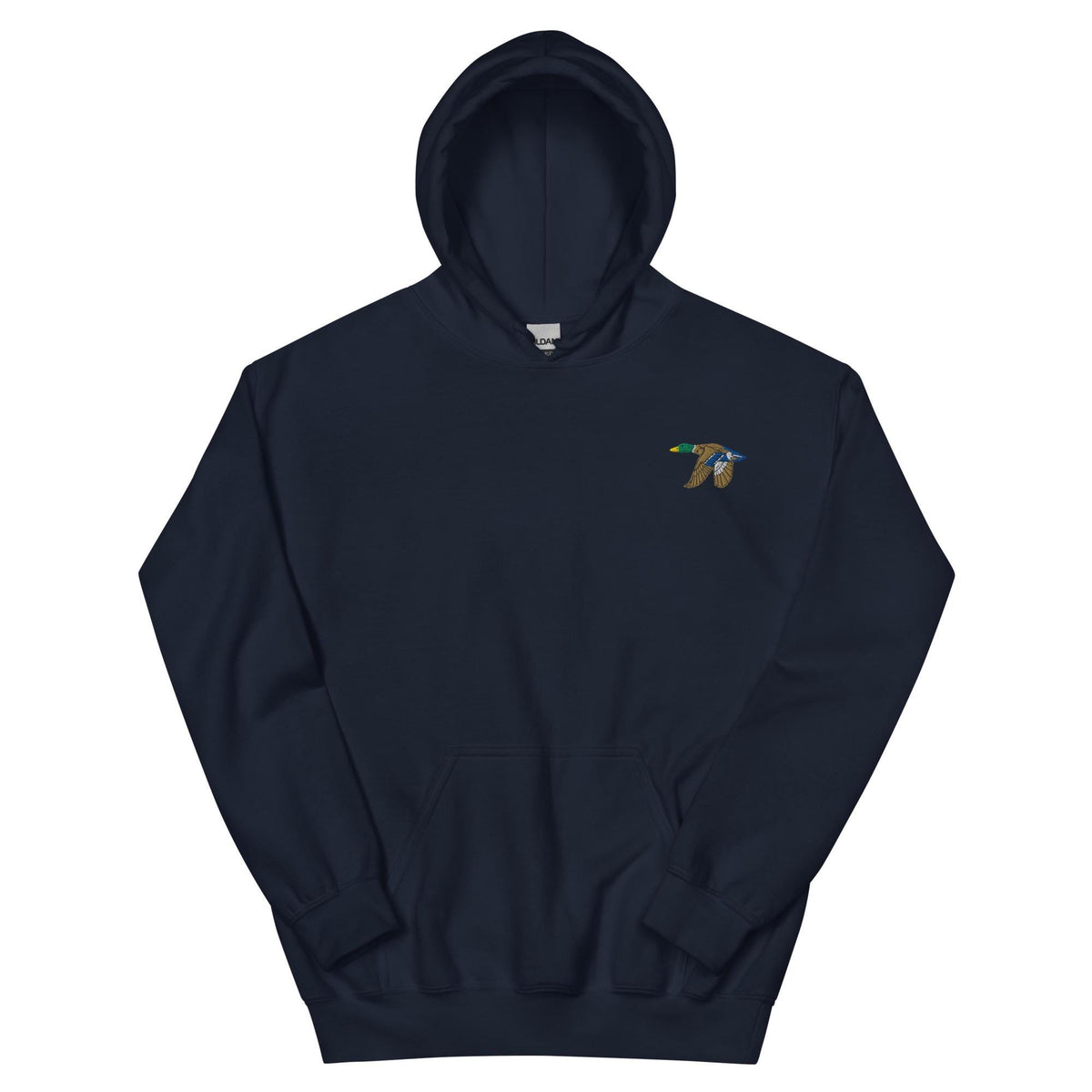 Flying Mallard Duck Embroidered Hoodie | Cozy Unisex Gift for Nature Lovers | Stylish Cottagecore Apparel for Outdoor & Casual Wear