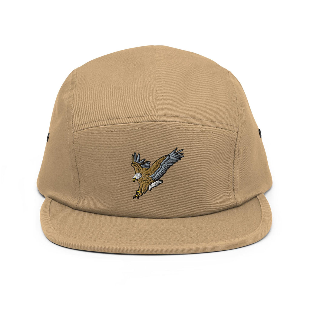 Eagle in Flight Five Panel Cap | Embroidered Hat for Outdoor Enthusiasts & Nature Lovers | Unique Gift Idea for Bird Lovers