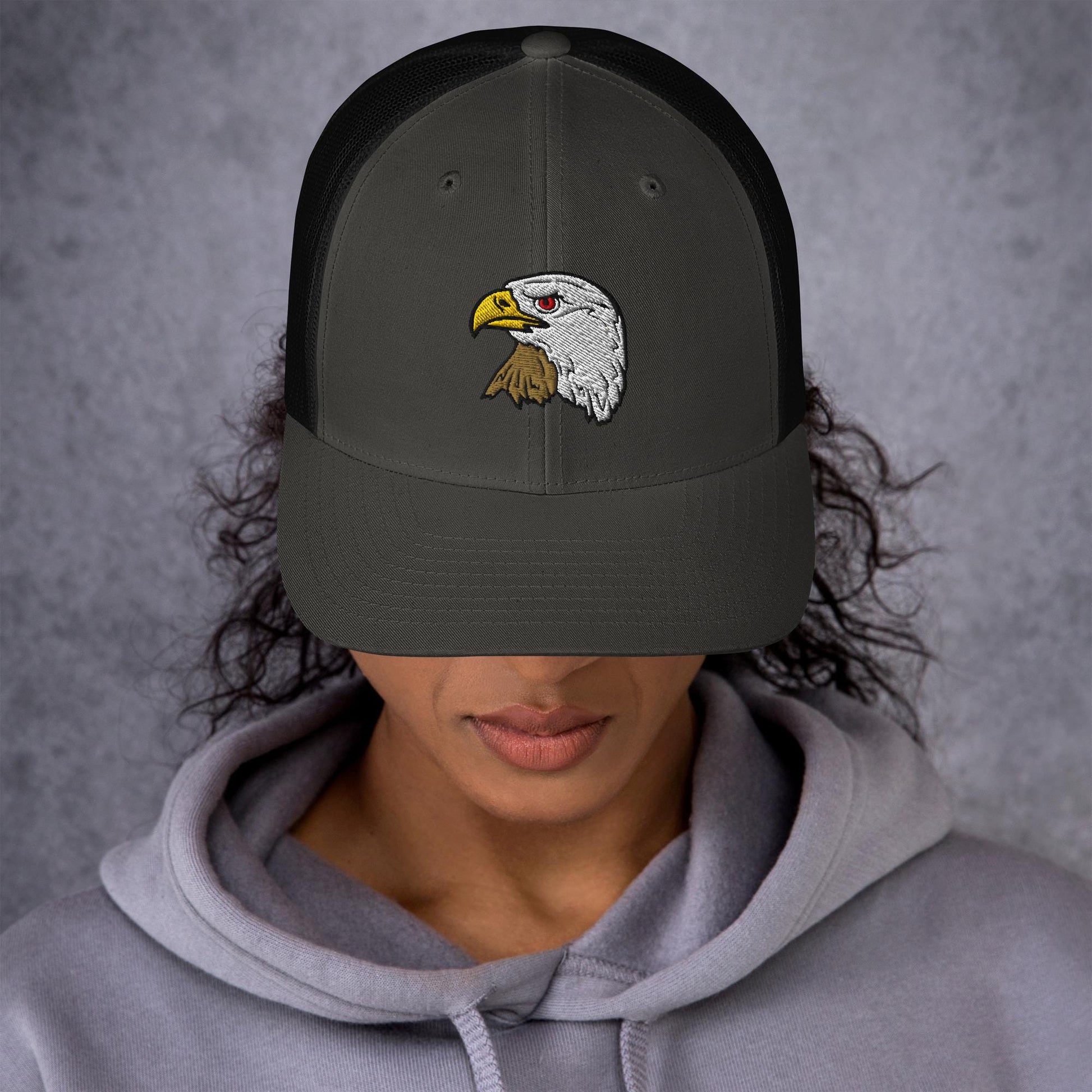 Bald Eagle Trucker Cap | Retro Snapback Hat | Eagle Lover Gift | Stylish Outdoor Headwear | Embroidered Hat | Wildlife Apparel