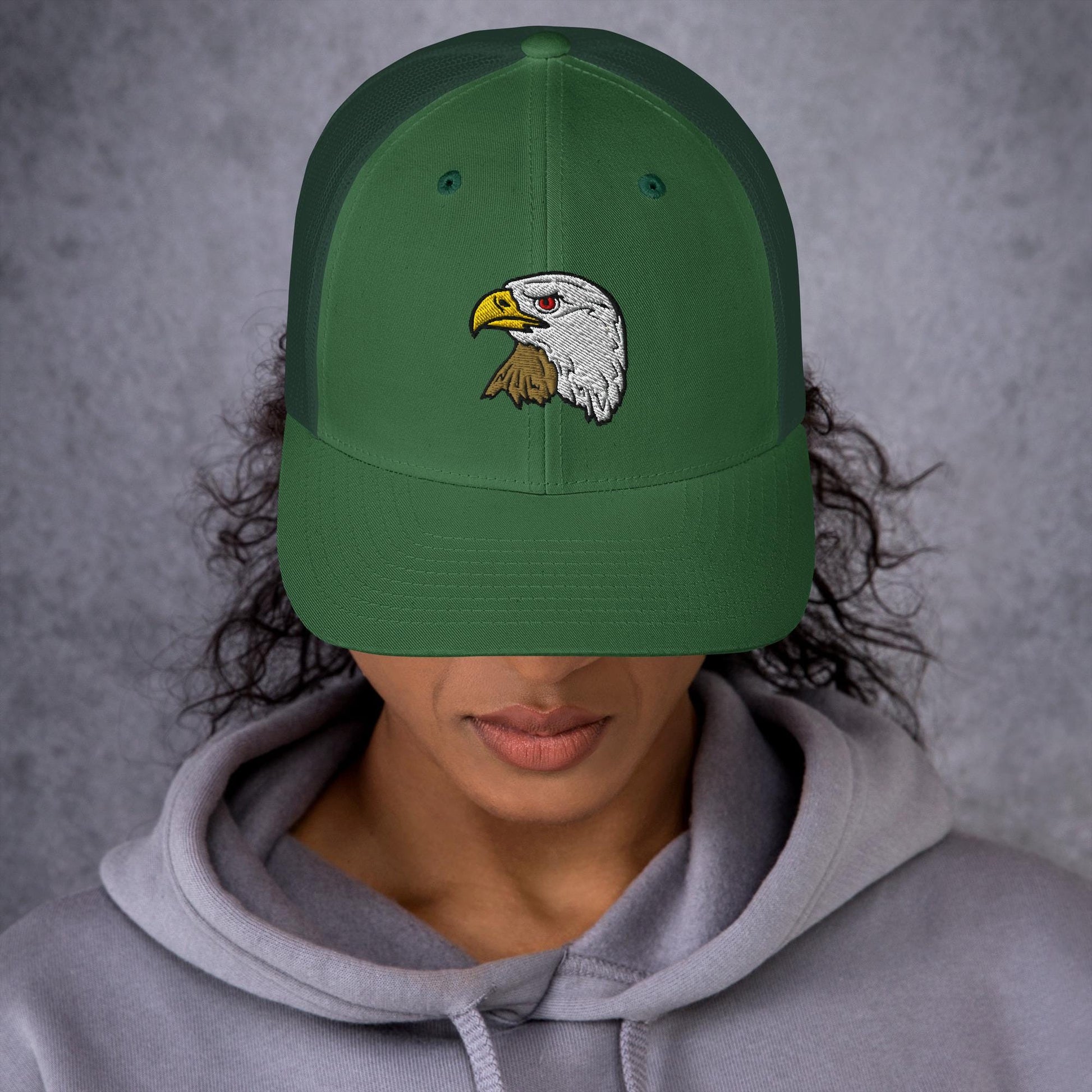 Bald Eagle Trucker Cap | Retro Snapback Hat | Eagle Lover Gift | Stylish Outdoor Headwear | Embroidered Hat | Wildlife Apparel
