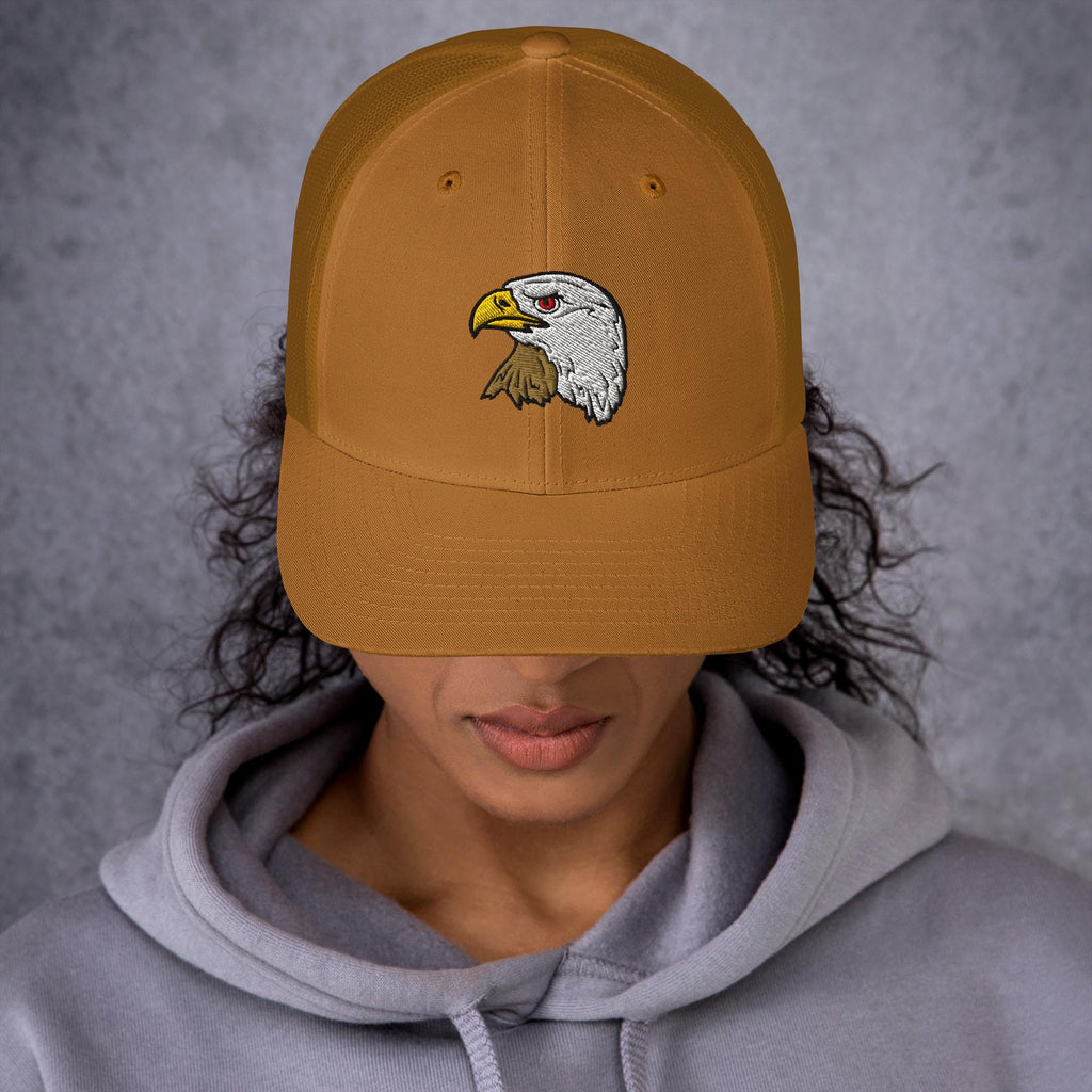 Bald Eagle Trucker Cap | Retro Snapback Hat | Eagle Lover Gift | Stylish Outdoor Headwear | Embroidered Hat | Wildlife Apparel