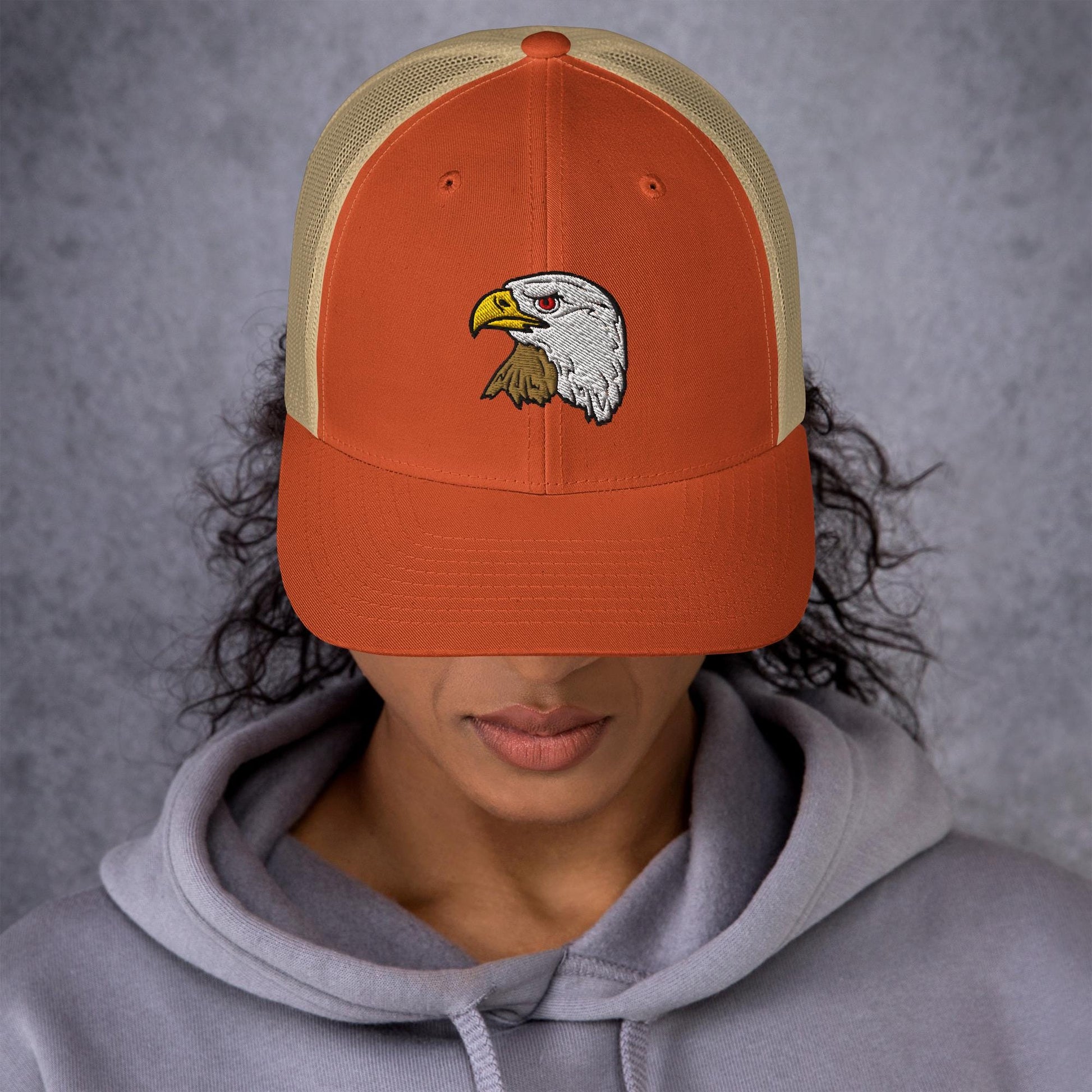 Bald Eagle Trucker Cap | Retro Snapback Hat | Eagle Lover Gift | Stylish Outdoor Headwear | Embroidered Hat | Wildlife Apparel