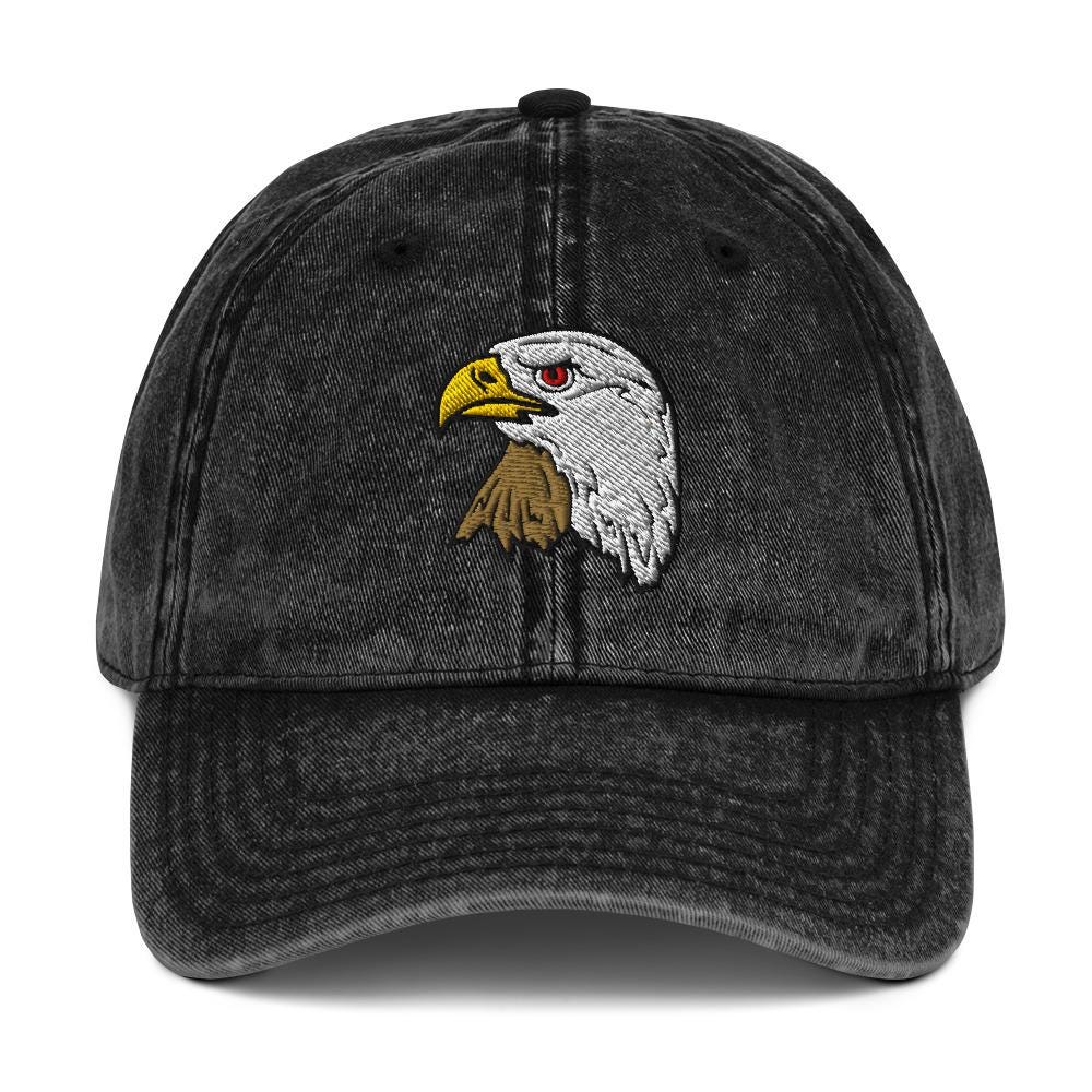 Bald Eagle Vintage Cotton Twill Cap | Americana Inspired Hat | Embroidered Hat | Perfect Gift for Eagle Lovers