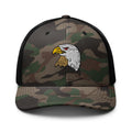 Bald Eagle Camouflage Trucker Hat | Outdoor and Hunting Cap | Perfect Gift for Nature Lovers & Wildlife Fans | Embroidered Hat