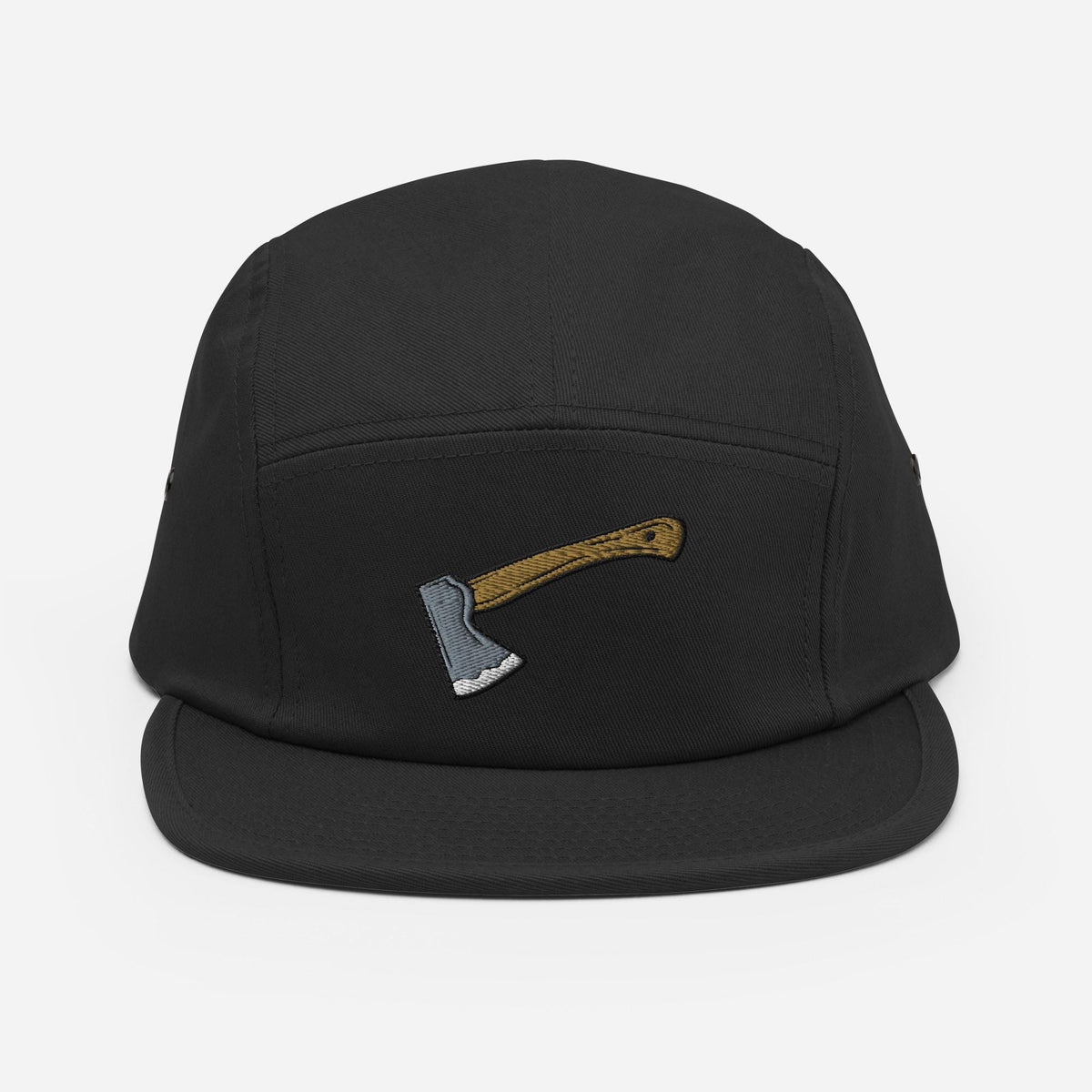 Axe Embroidered Hat | Camp Style Five Panel Cap | Outdoor Adventure Gear | Hiking & Camping Accessories