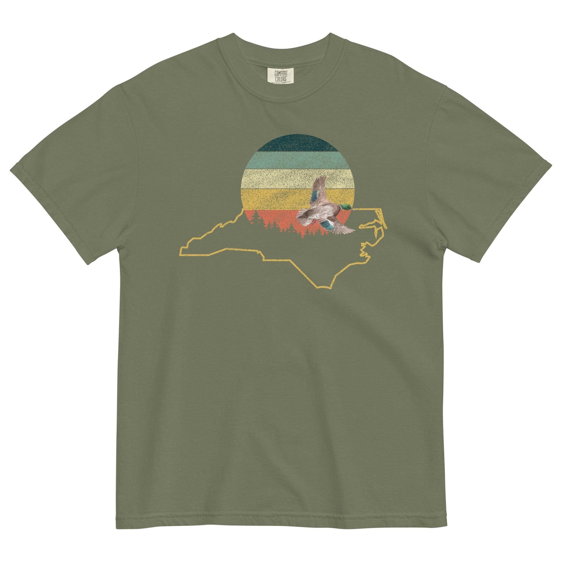 North Carolina Love | Vintage Sunshine Tee | Cottagecore Duck Design | Comfort Colors Tee